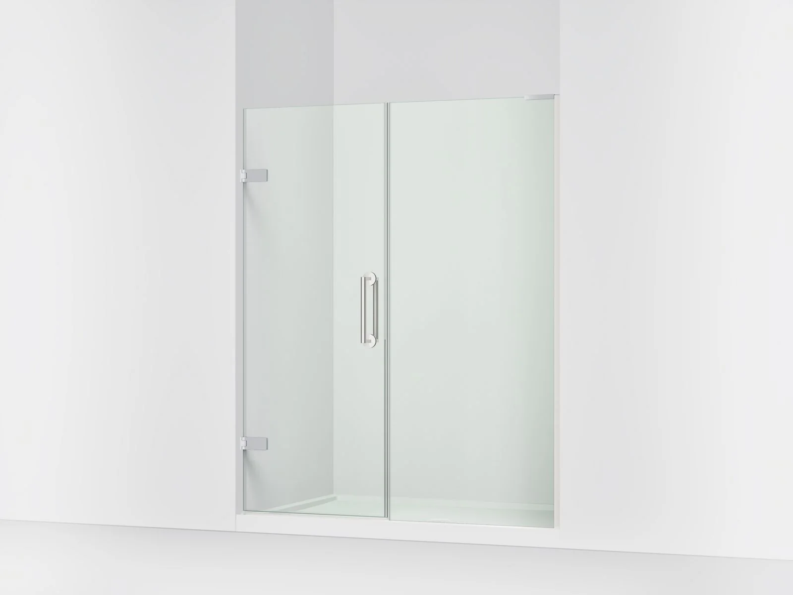 KOHLER K-27619-10L Components Frameless pivot shower door, 71-3/4" H x 58 - 58-3/4" W, with 3/8" thick Crystal Clear glass - Image 14