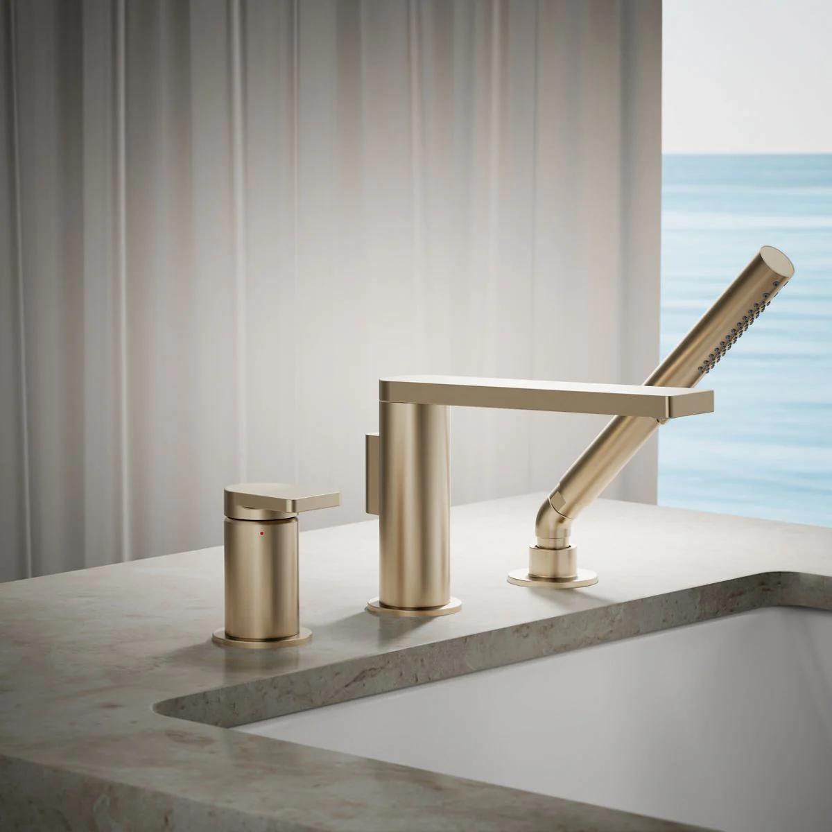 KOHLER K-73078-4 Composed Deck-mount bath faucet with handshower - Image 39