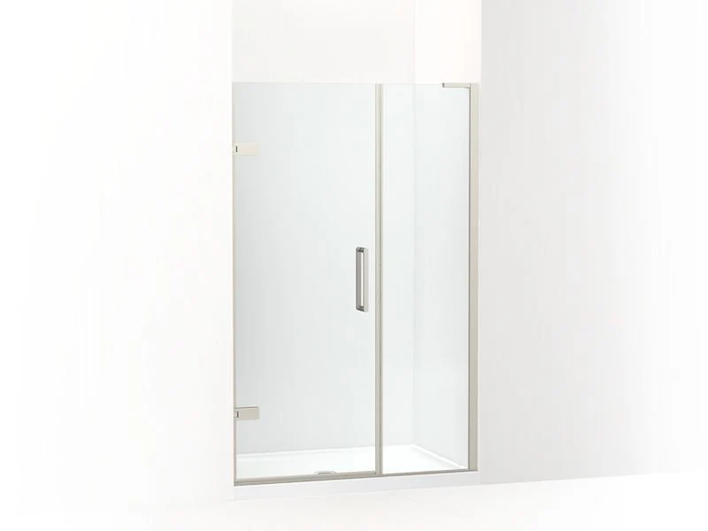 KOHLER K-27606-10L Composed Frameless pivot shower door, 71-3/4" H x 46 - 46-3/4" W, with 3/8" thick Crystal Clear glass