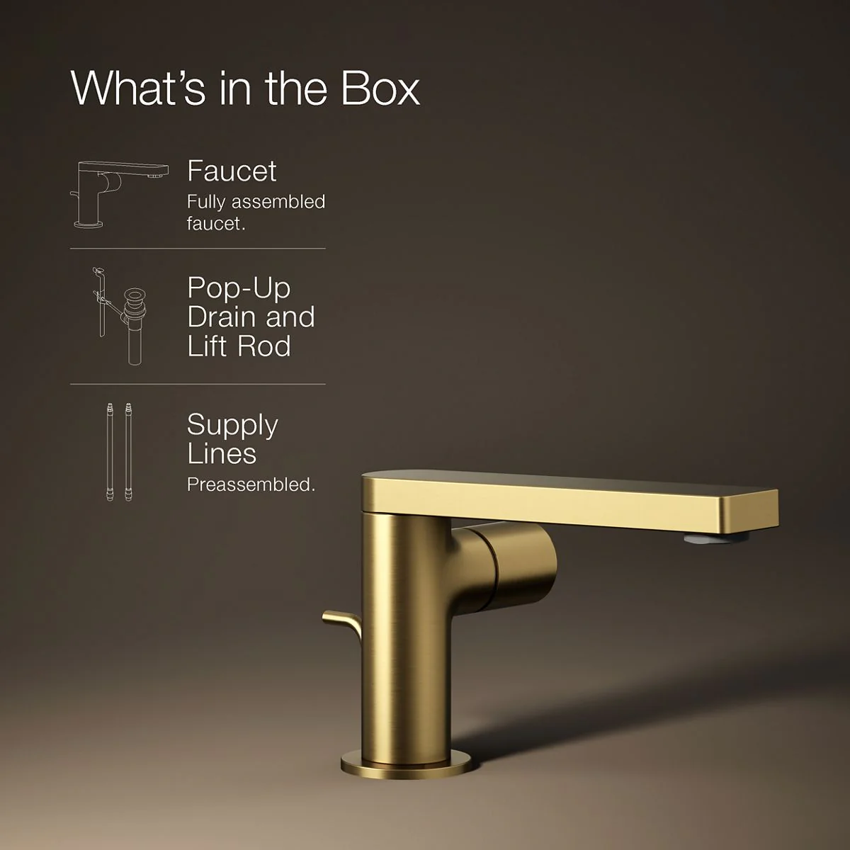 KOHLER K-73050-7 Composed Single-handle bathroom sink faucet with Cylindrical handle, 1.2 gpm - Image 20
