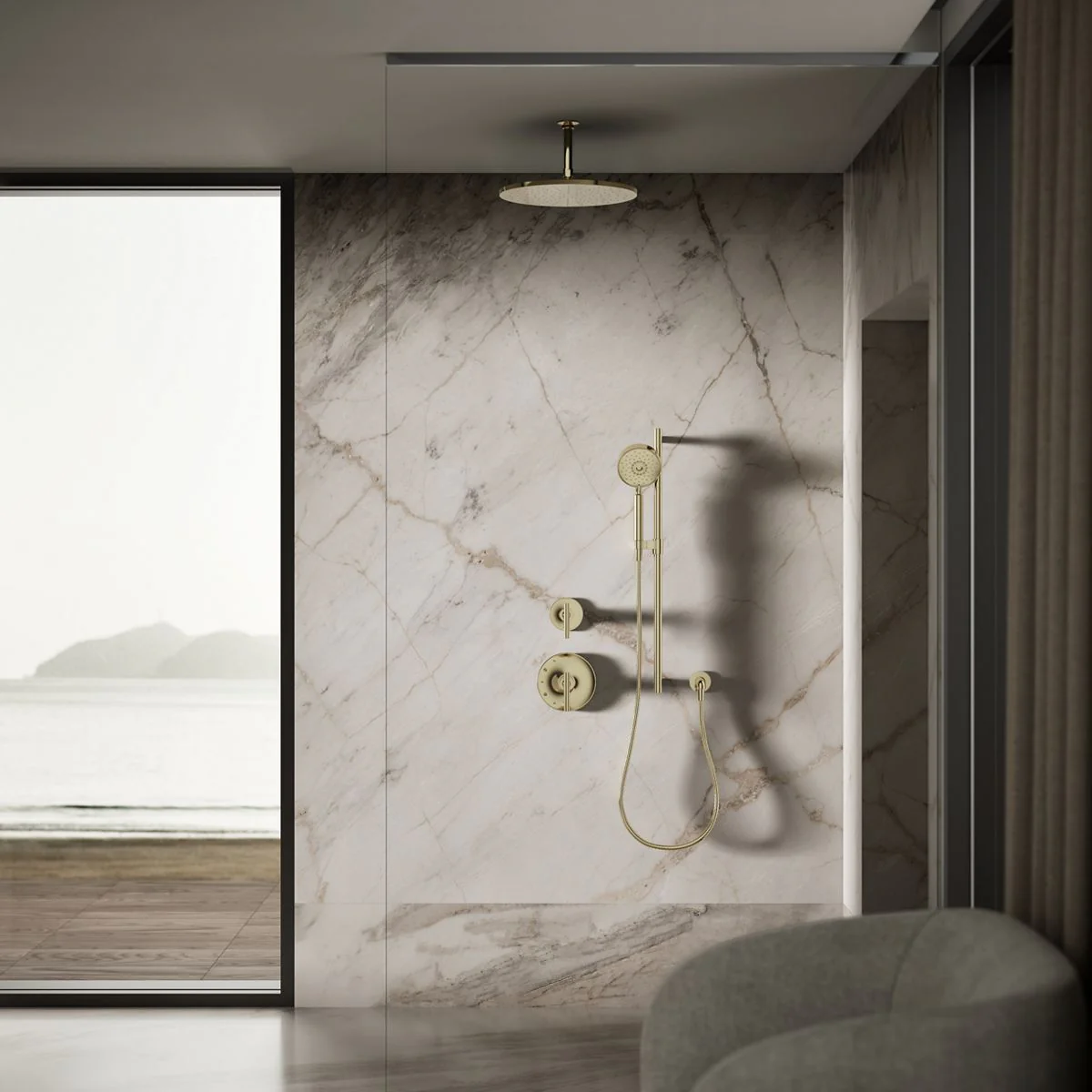 KOHLER K-13691 Contemporary Round 14â€ single-function rainhead, 2.5 gpm - Image 28