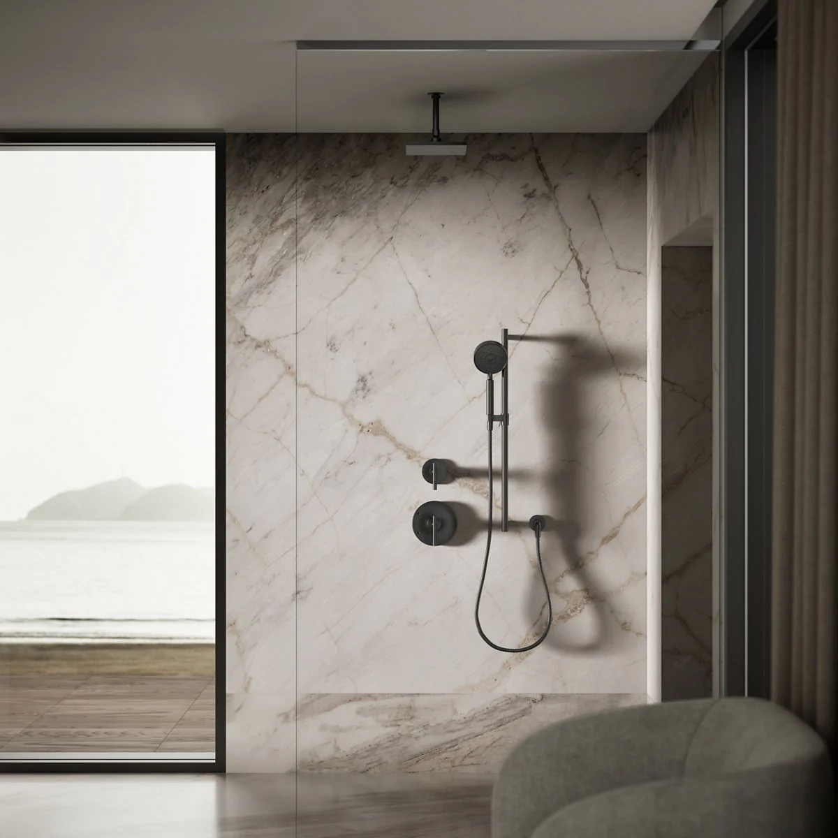 KOHLER K-13695-G Contemporary Square 8" single-function rainhead, 1.75 gpm - Image 14