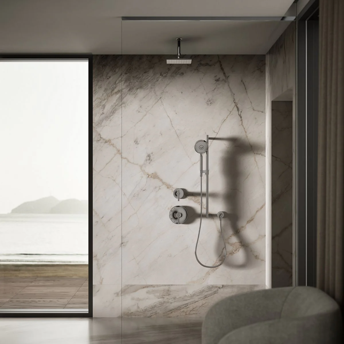 KOHLER K-13695-G Contemporary Square 8" single-function rainhead, 1.75 gpm - Image 39