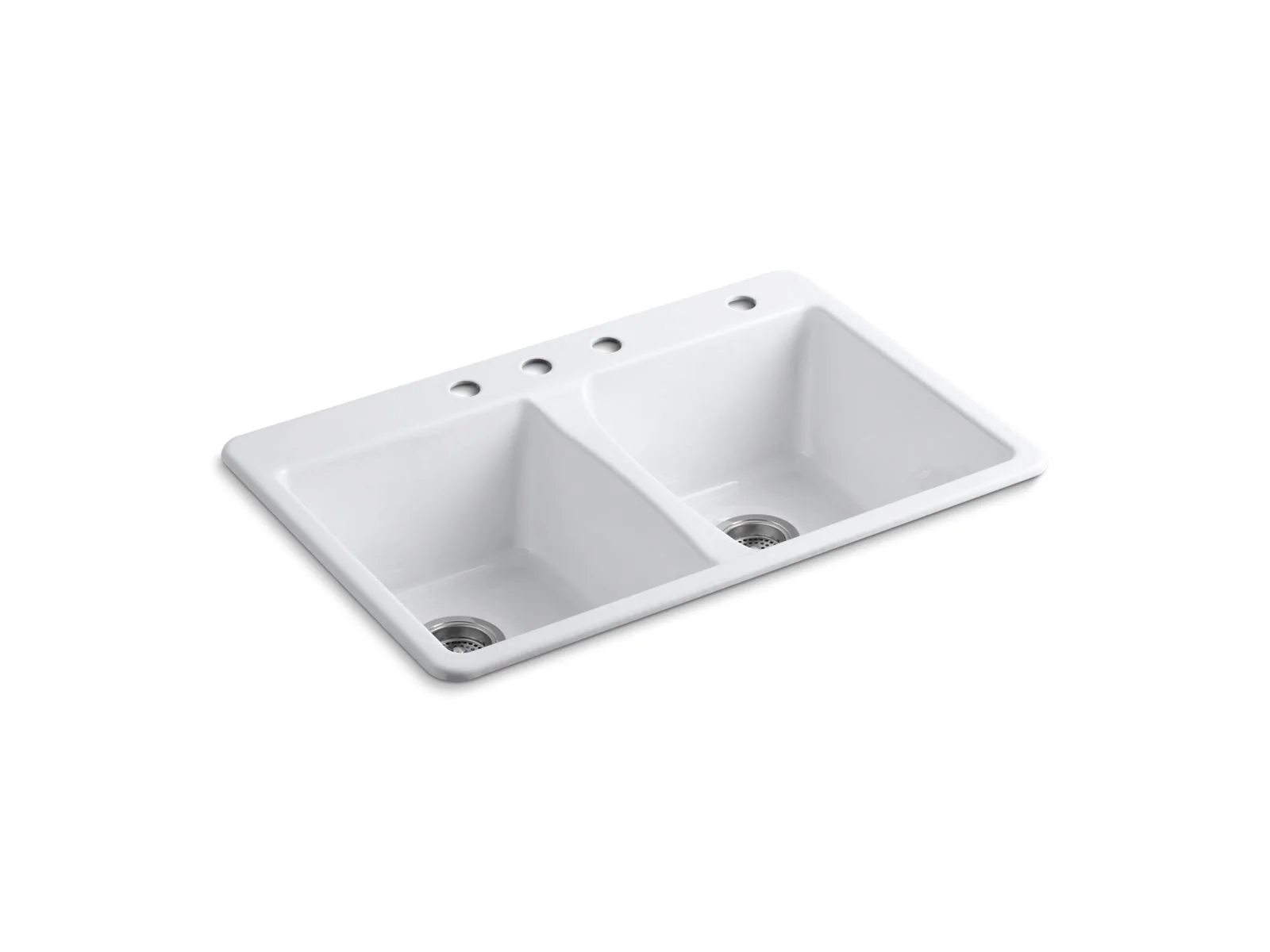 KOHLER Deerfield 33" top-mount double-bowl kitchen sink - Image 2