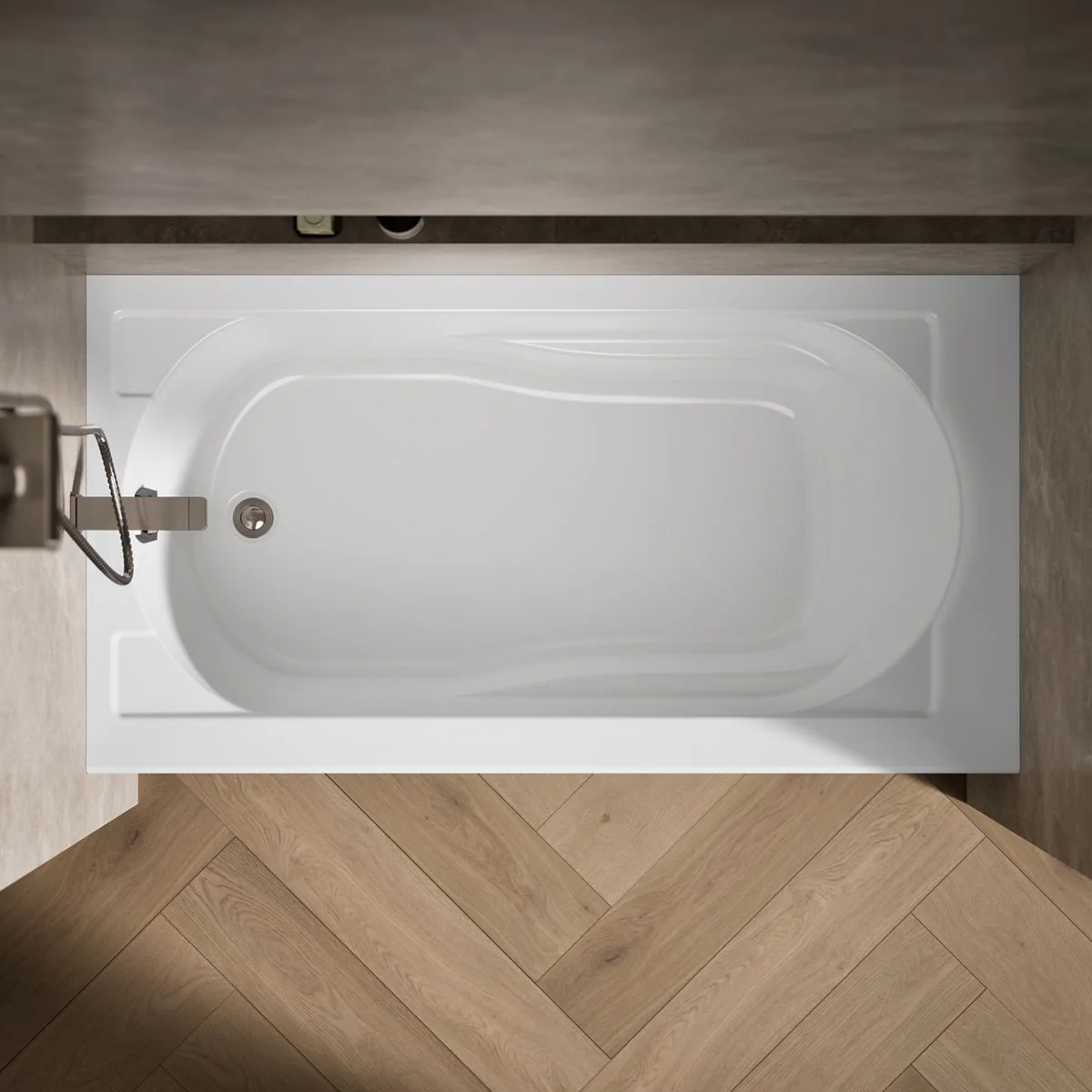 KOHLER K-1184-LA Devonshire 60" x 32" alcove bath, left drain - Image 7