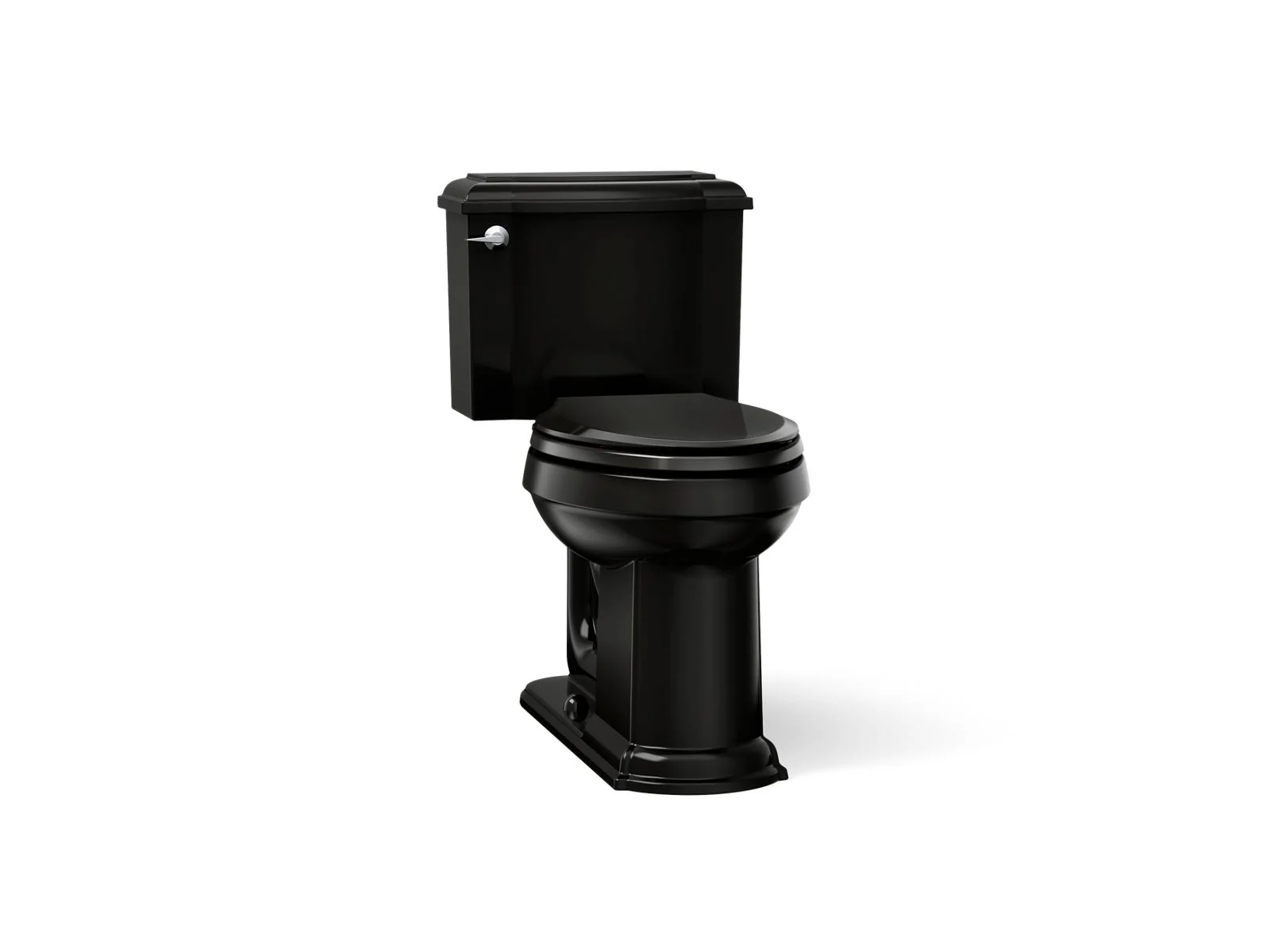 KOHLER K-3837-RA Devonshire ComForteeight Two-piece elongated 1.28 gpf chair height toilet with right-hand trip lever - Image 8