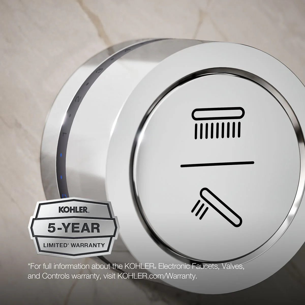 KOHLER K-29202-E DTV Mode Two-outlet shower digital interface with eco-mode diverter - Image 4