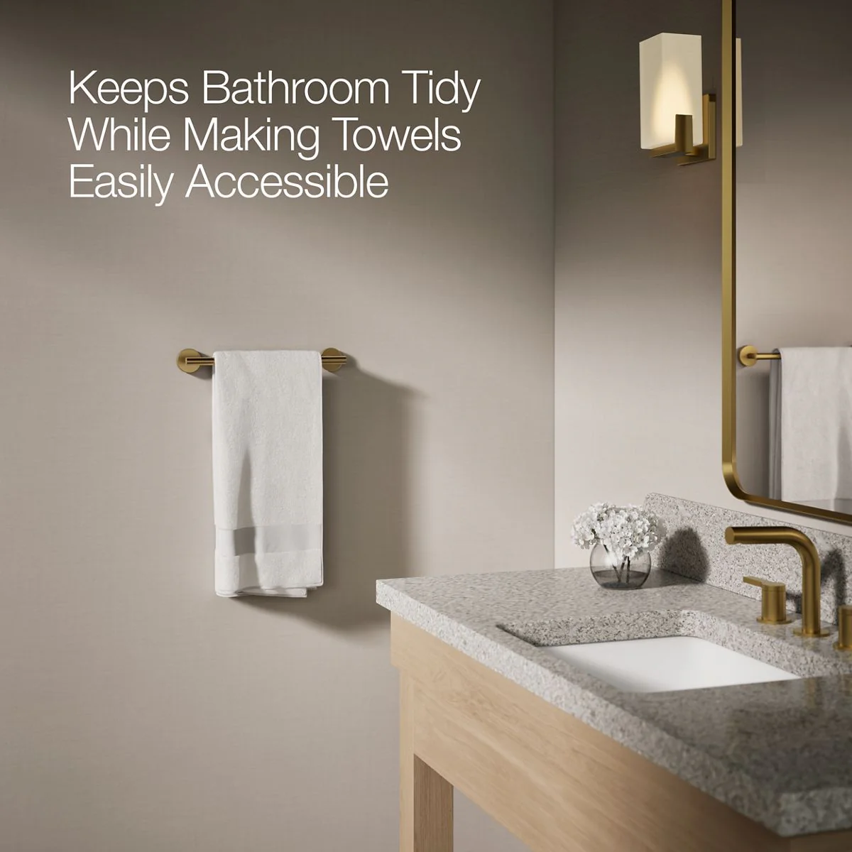 KOHLER K-27288 Elate 12" towel bar - Image 8