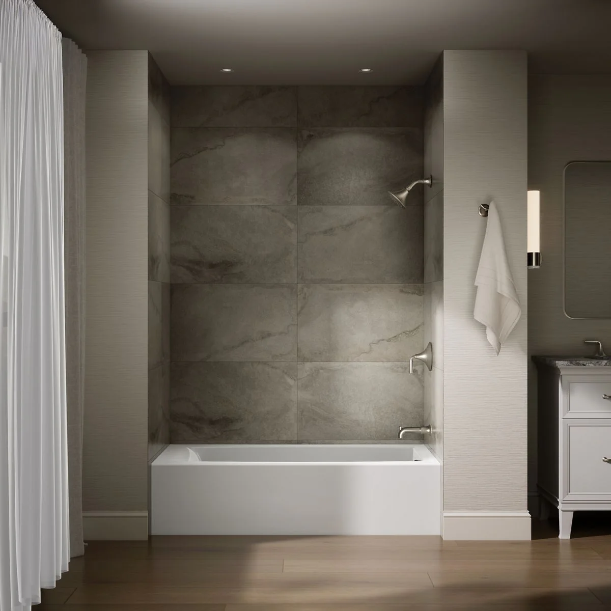 KOHLER K-26109-RA Entity 60" x 30" alcove bath right drain - Image 5