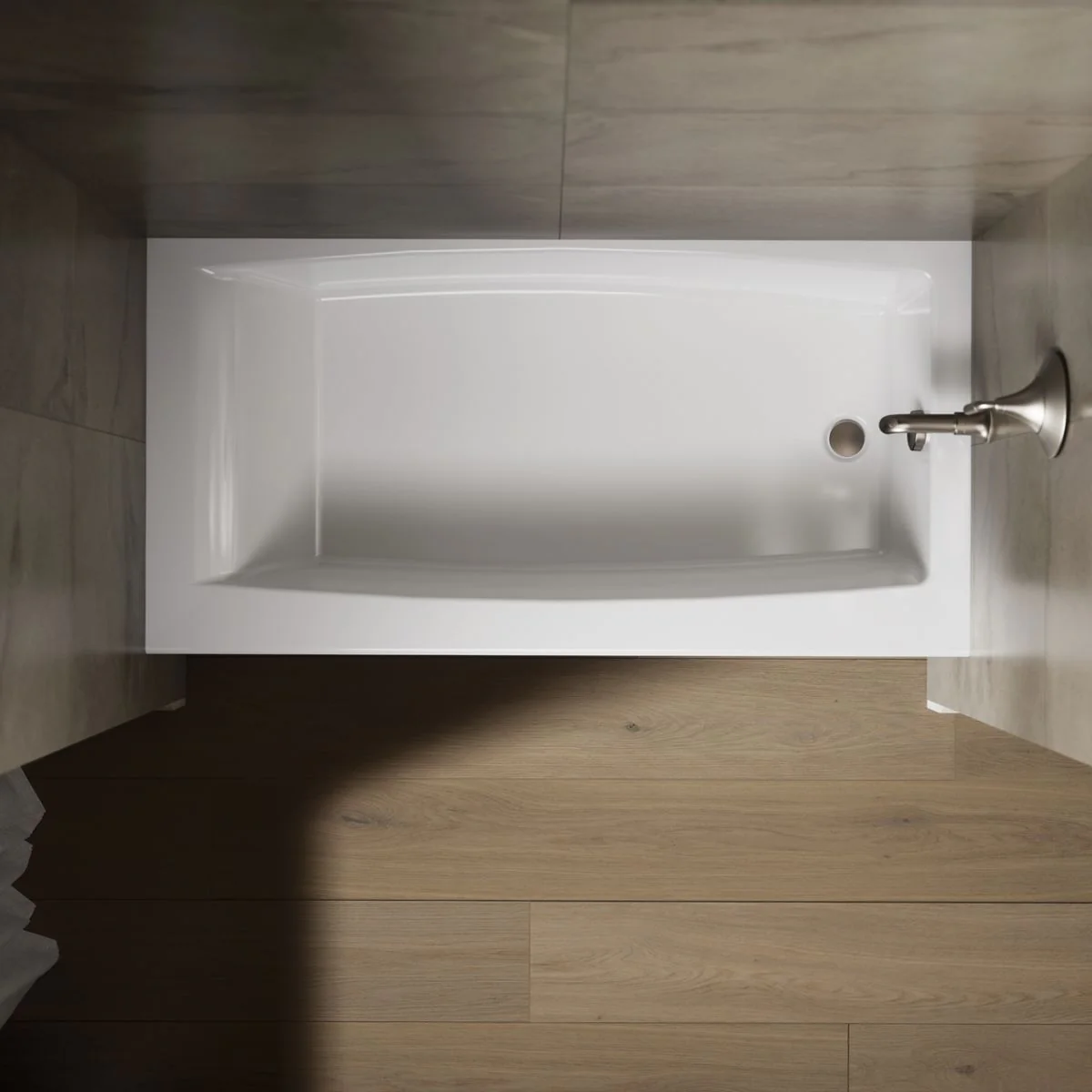 KOHLER K-26109-RA Entity 60" x 30" alcove bath right drain - Image 6