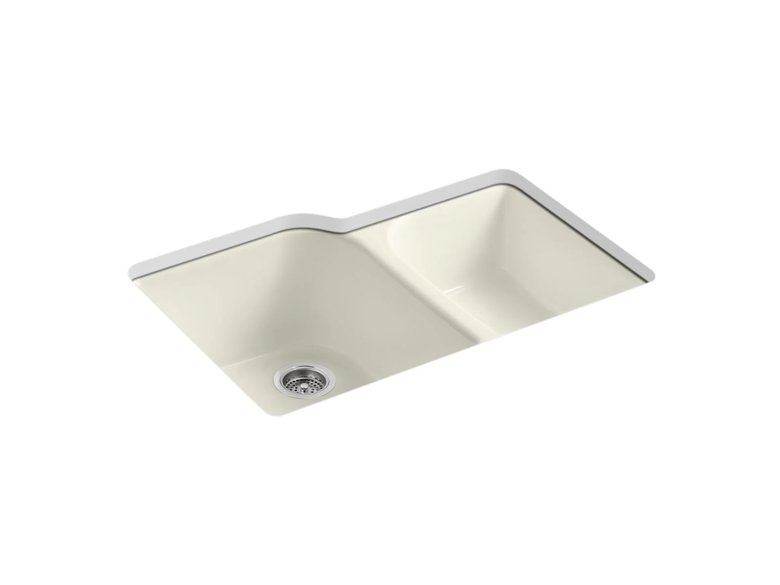 KOHLER K-5931-4U Executive Chef 33" undermount double-bowl kitchen sink - Image 3