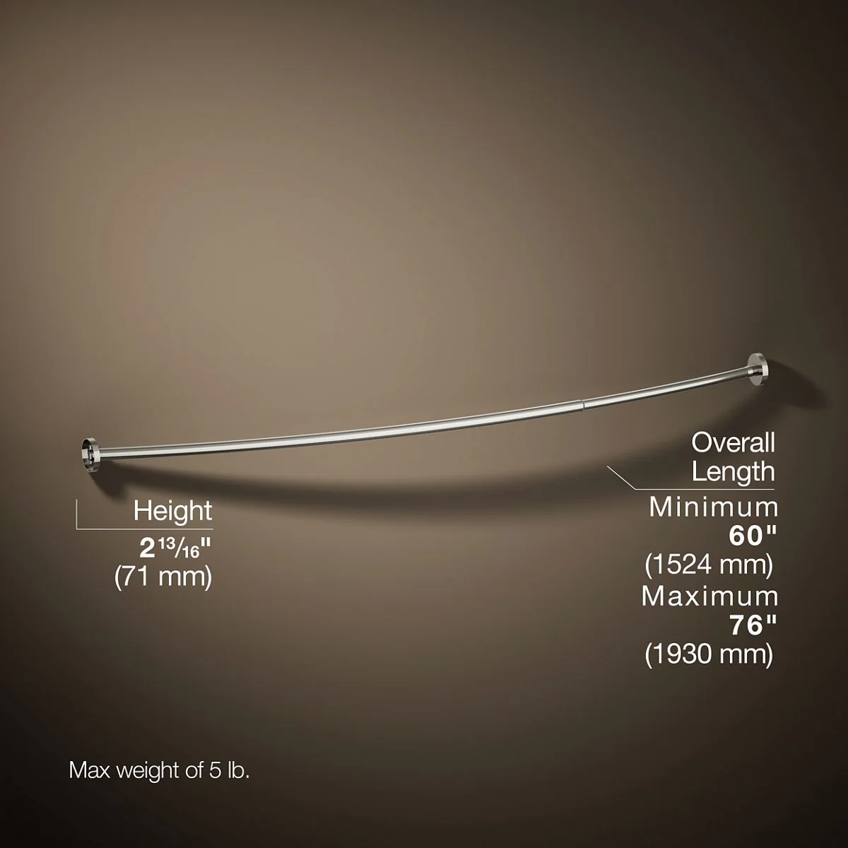 KOHLER K-9351 Expanse Curved shower rod - Image 18