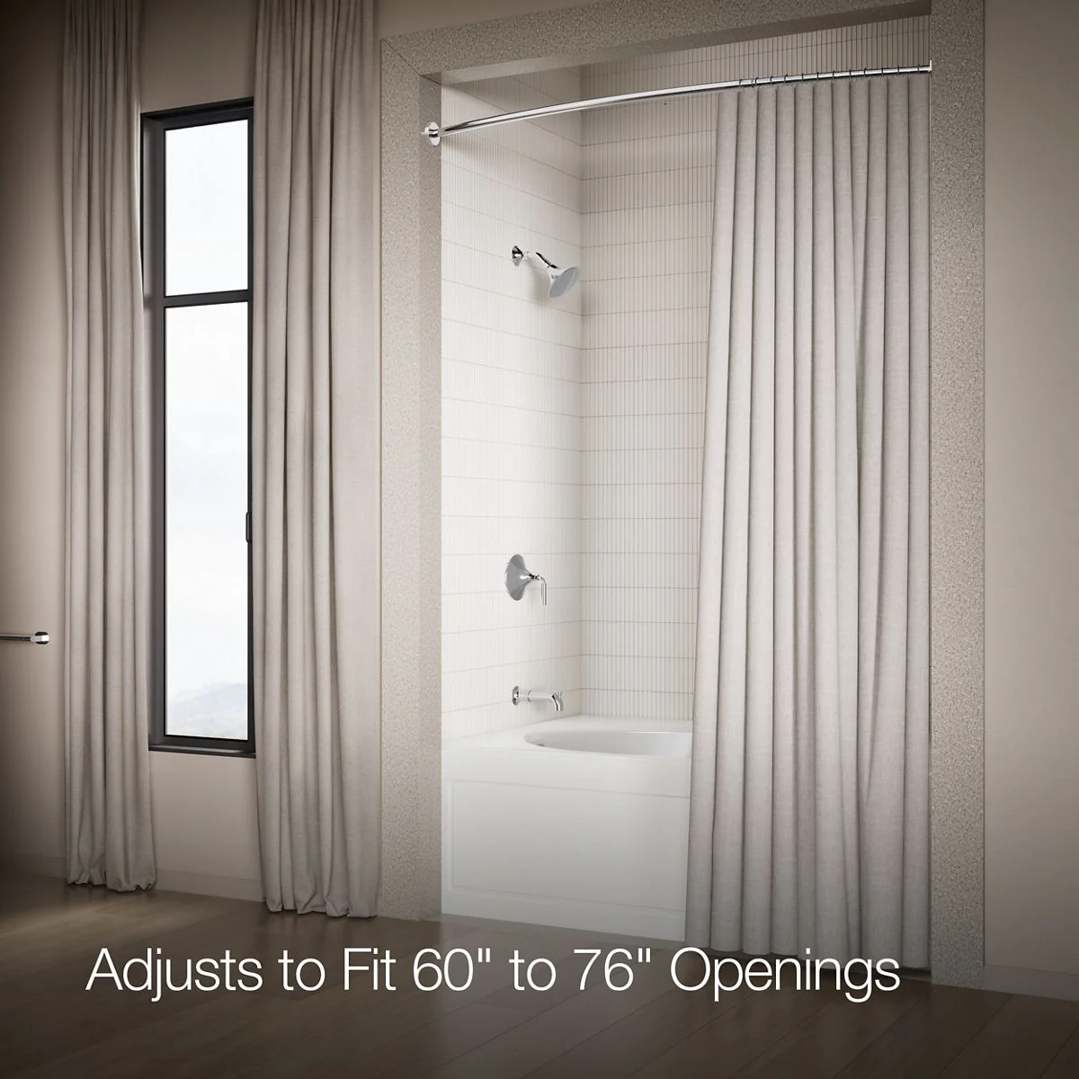 KOHLER K-9351 Expanse Curved shower rod - Image 22