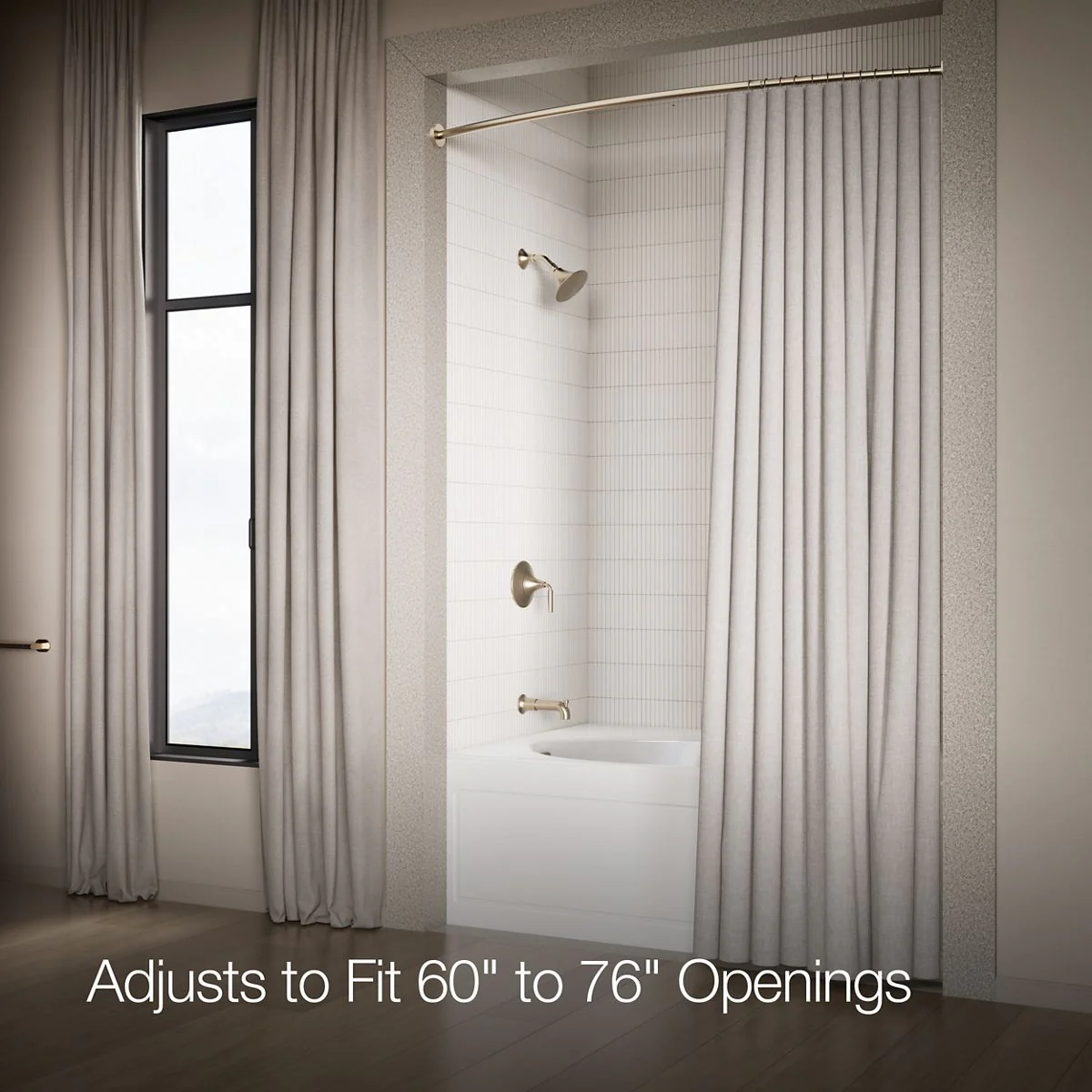 KOHLER K-9351 Expanse Curved shower rod - Image 26