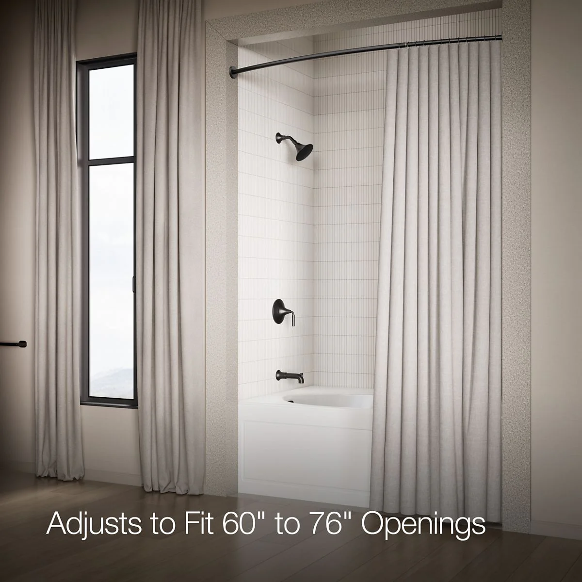KOHLER K-9351 Expanse Curved shower rod - Image 36