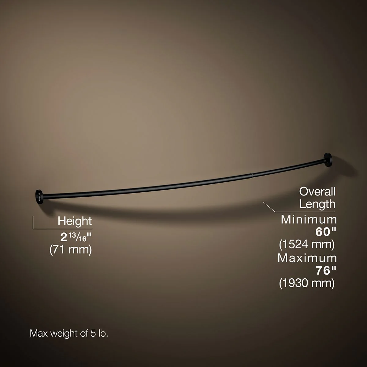 KOHLER K-9351 Expanse Curved shower rod - Image 38