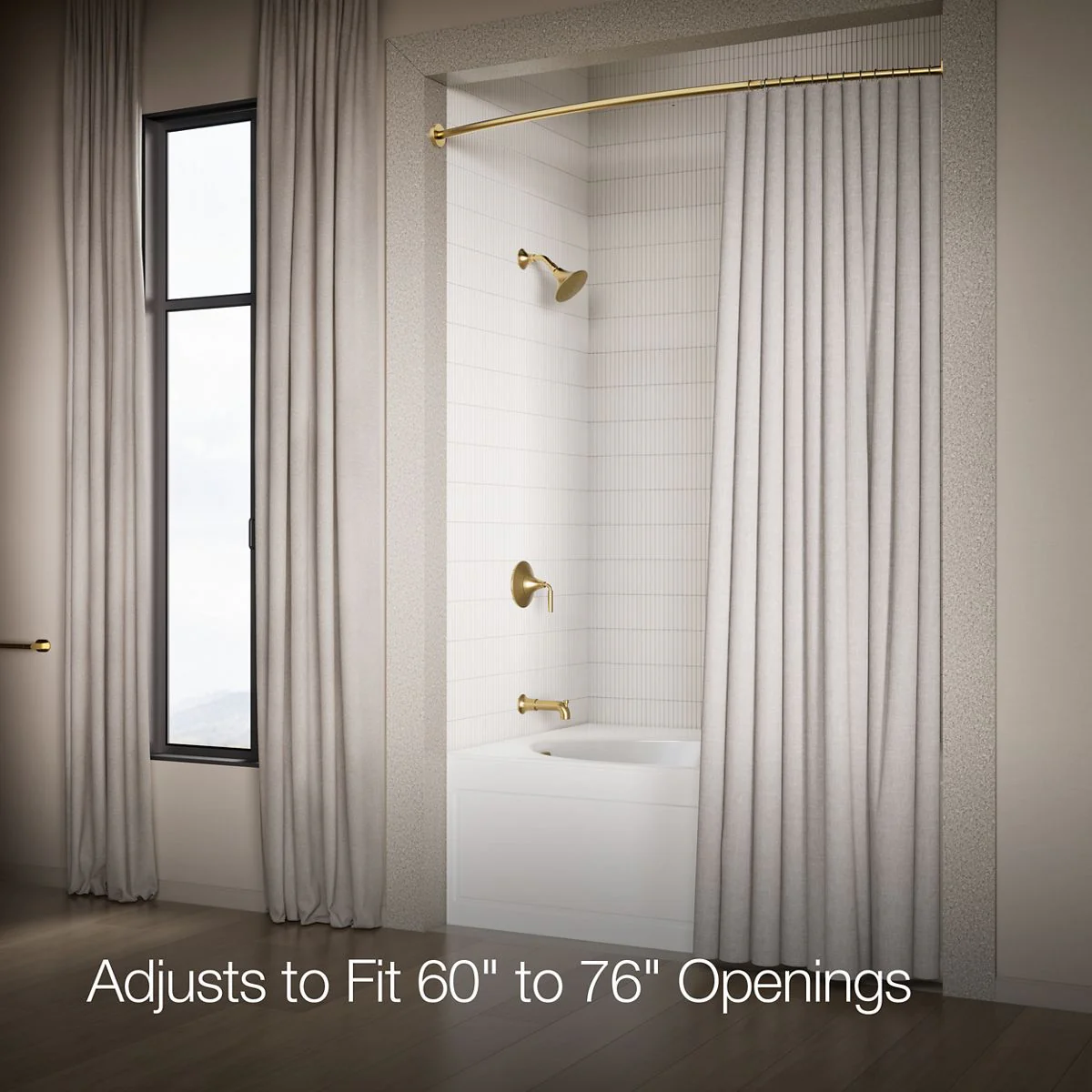 KOHLER K-9351 Expanse Curved shower rod - Image 41