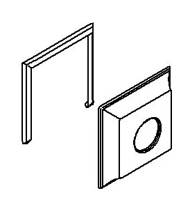 KOHLER K-1086731 Face Plate Assembly, B&S, Square