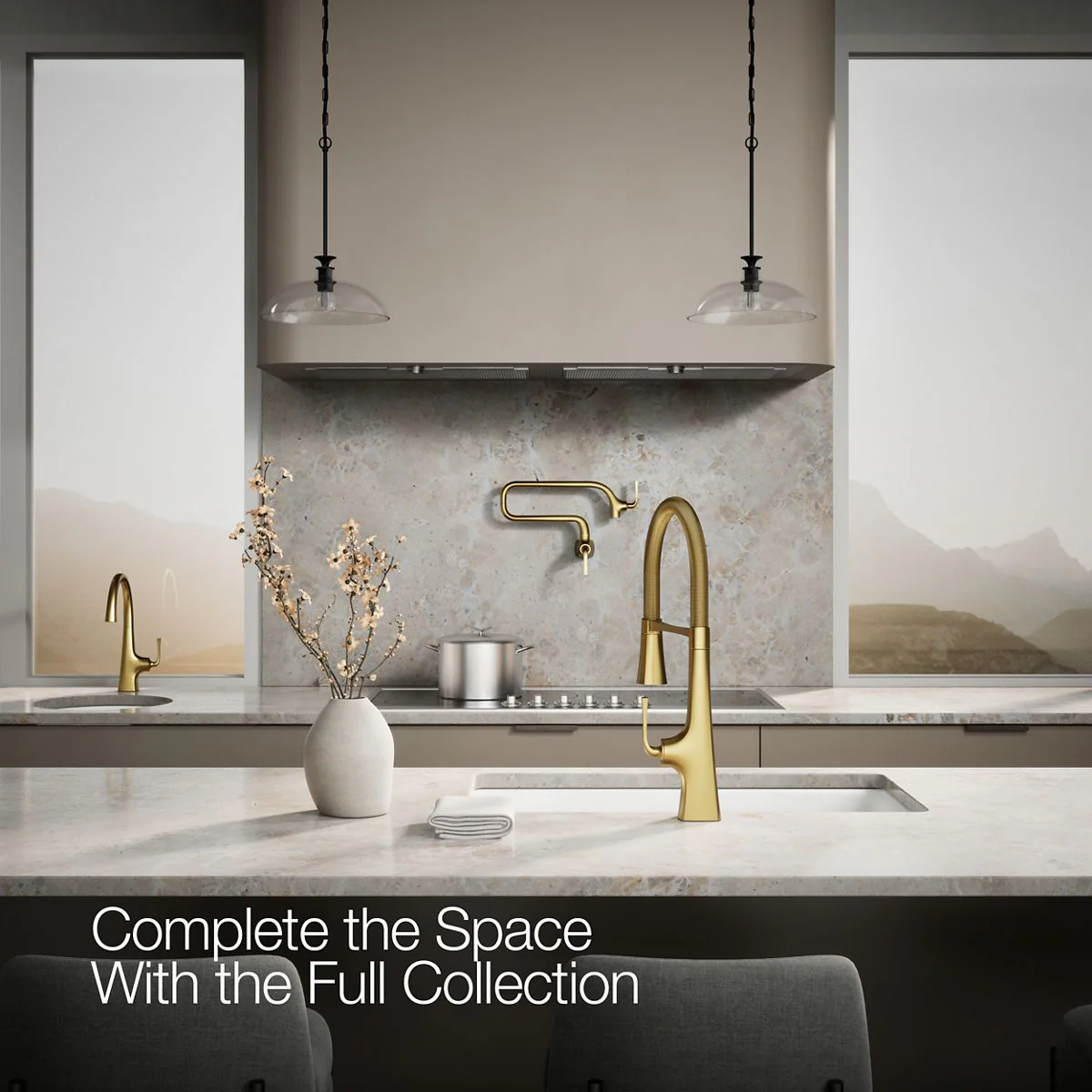 KOHLER K-22061 Graze Semi-professional kitchen sink faucet with three-function sprayhead - Image 10