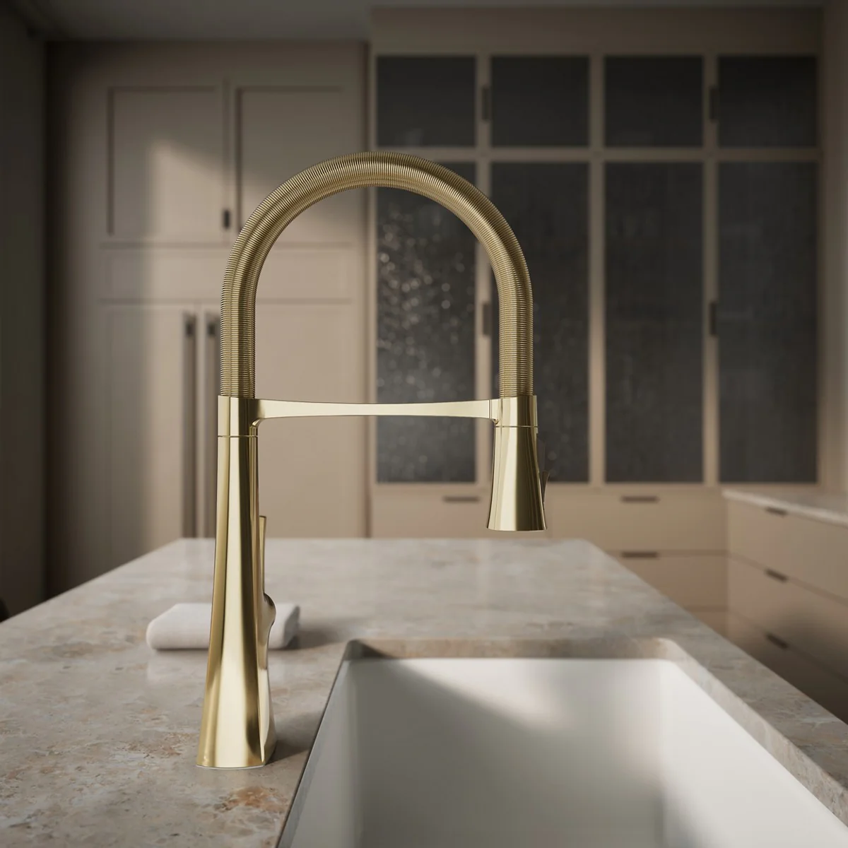 KOHLER K-22061 Graze Semi-professional kitchen sink faucet with three-function sprayhead - Image 53