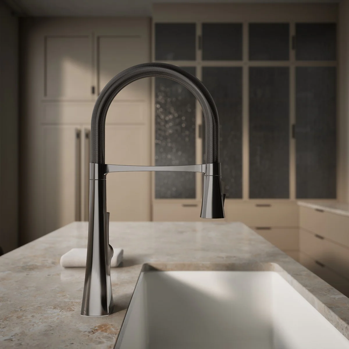 KOHLER K-22061 Graze Semi-professional kitchen sink faucet with three-function sprayhead - Image 58