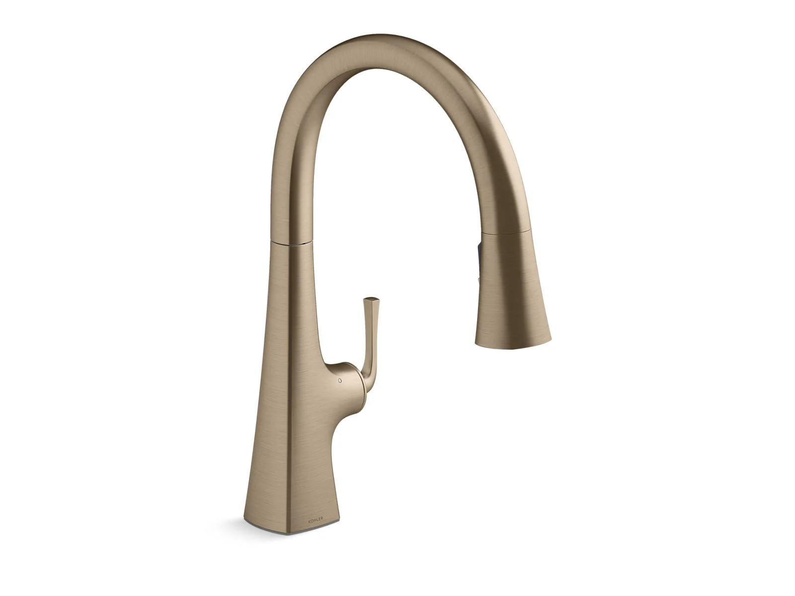 KOHLER K-22068-WB Graze Touchless pull-down kitchen sink faucet with KOHLER Konnect and three-function sprayhead - Image 4