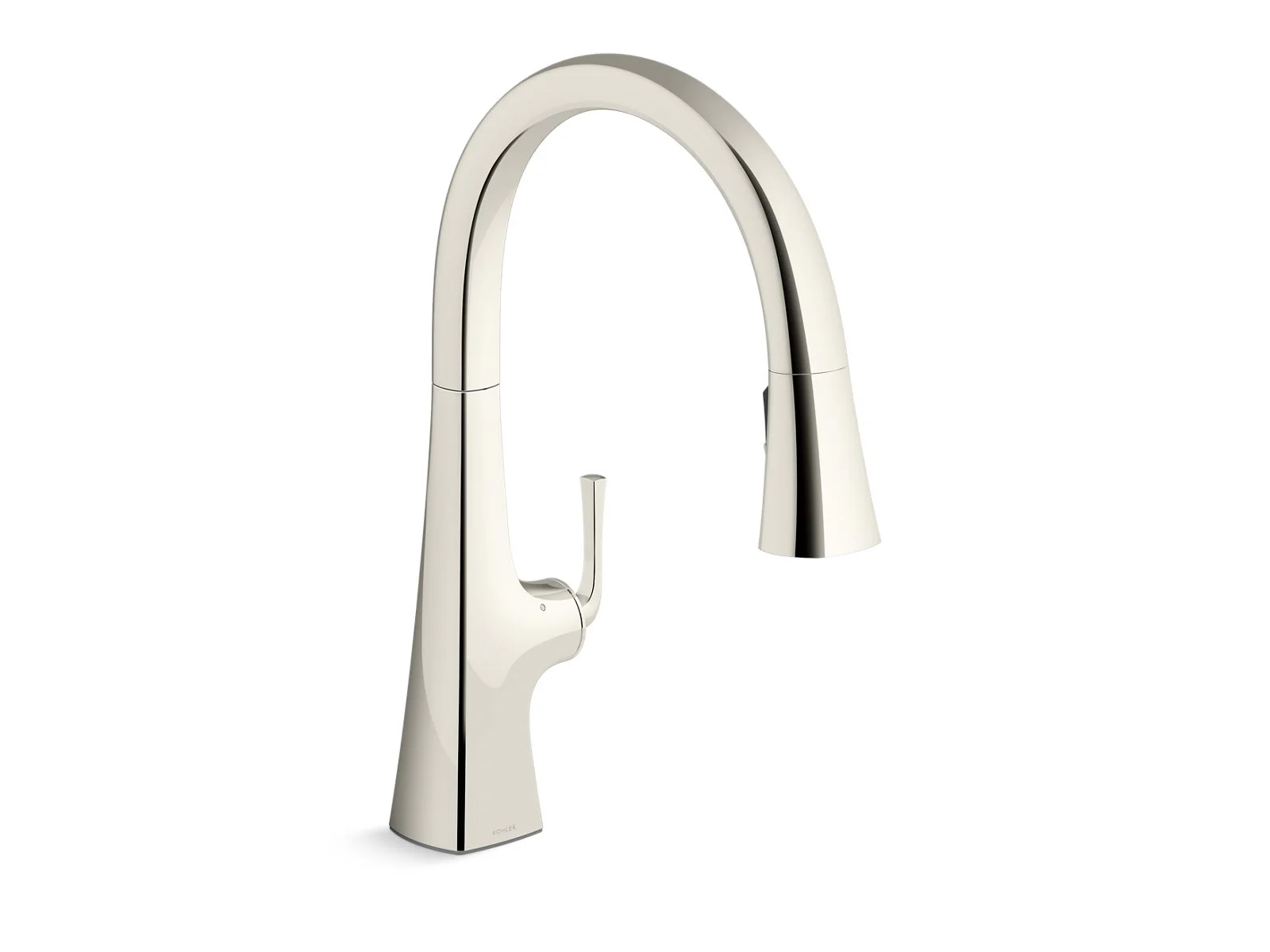 KOHLER K-22068-WB Graze Touchless pull-down kitchen sink faucet with KOHLER Konnect and three-function sprayhead - Image 6