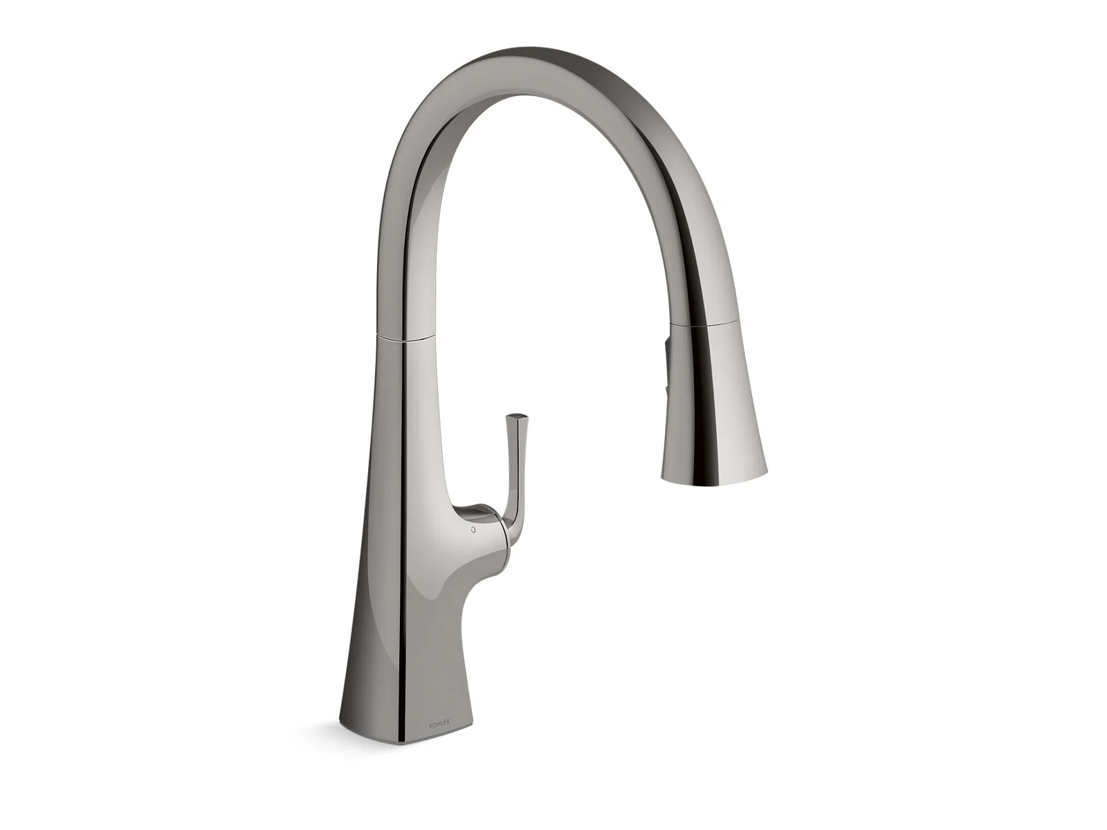 KOHLER K-22068-WB Graze Touchless pull-down kitchen sink faucet with KOHLER Konnect and three-function sprayhead - Image 7