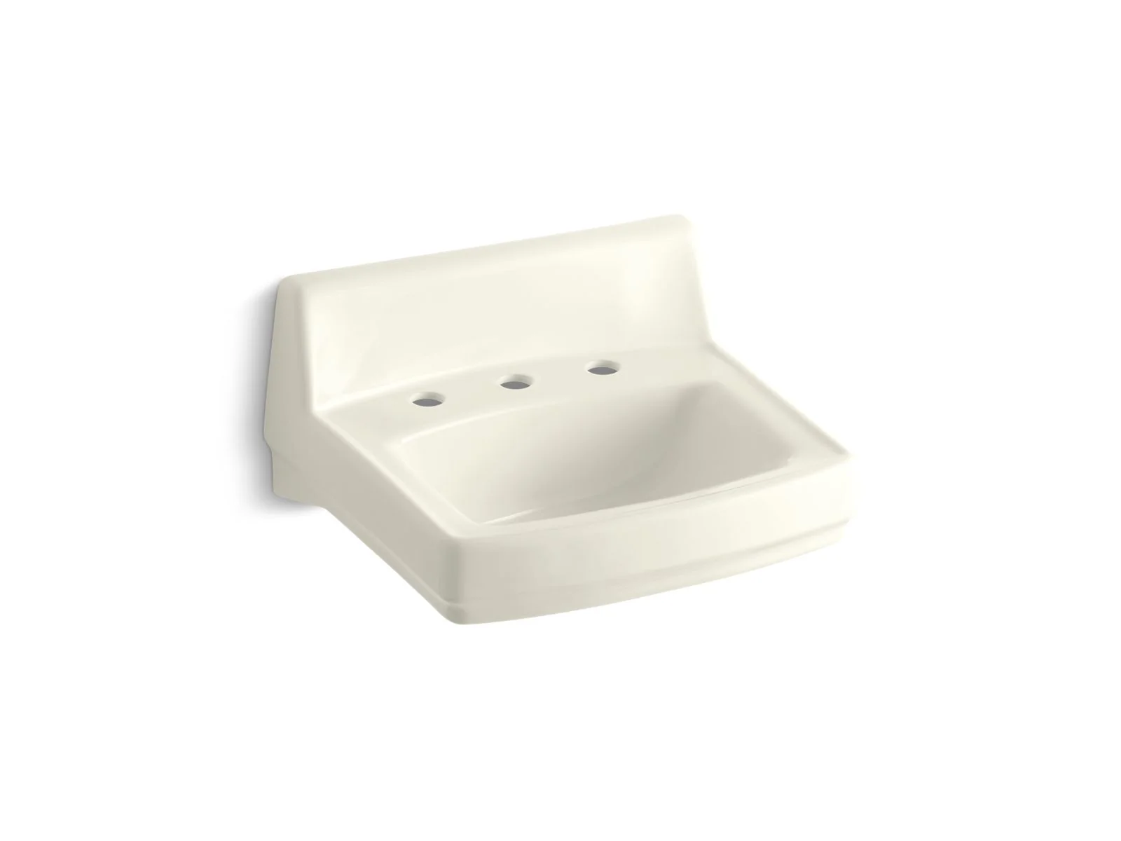 KOHLER K-2030 Greenwich 20-3/4" x 18-1/4" wall-mount/concealed arm carrier bathroom sink with widespread faucet holes - Image 2