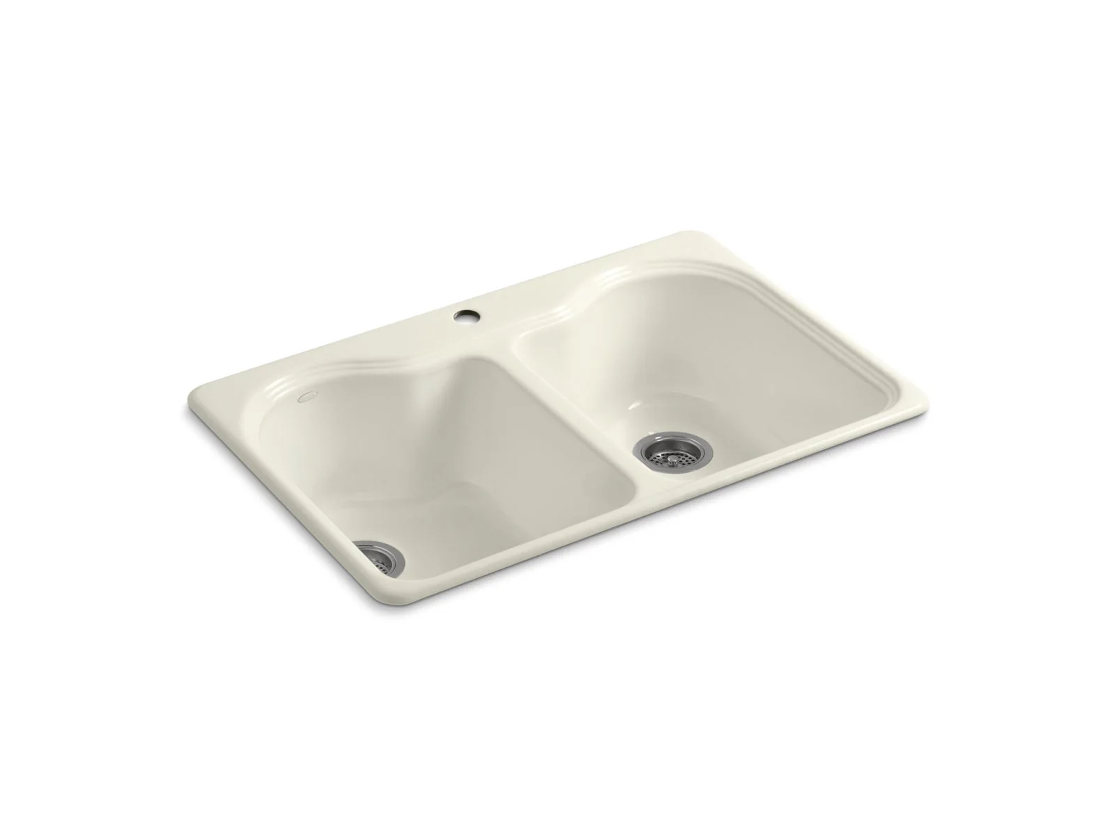 KOHLER K-5818-1 Hartland 33" top-mount double-bowl kitchen sink - Image 3