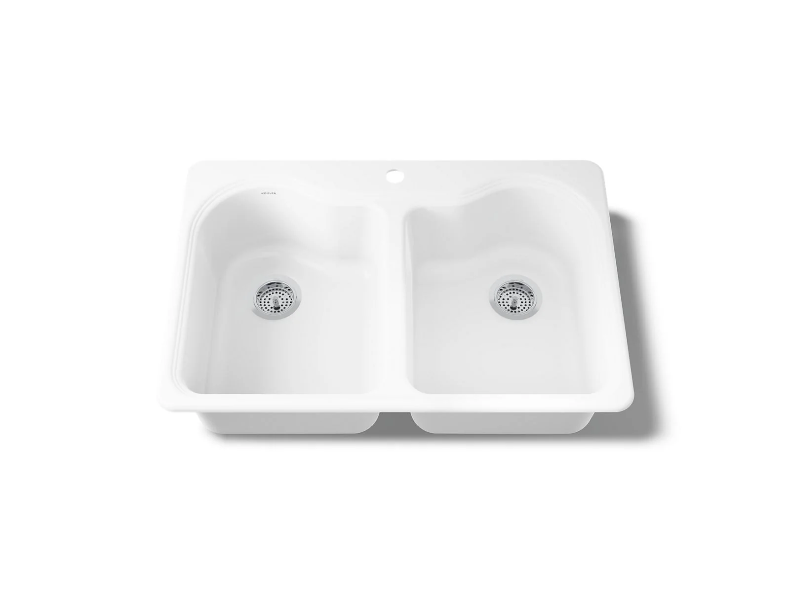 KOHLER K-5818-1 Hartland 33" top-mount double-bowl kitchen sink - Image 4
