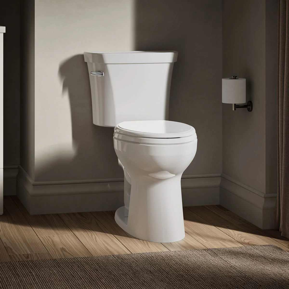 KOHLER K-43999-U Highline Comfort Height Two-Piece Elongated 1.28 GPF Toilet - Image 4