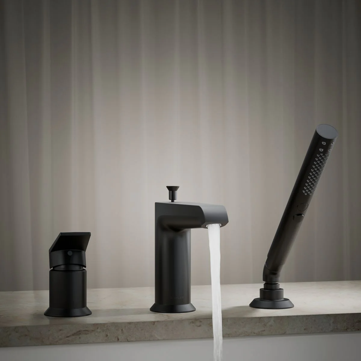 KOHLER K-97070-4 Hint Deck-mount bath faucet with handshower - Image 24
