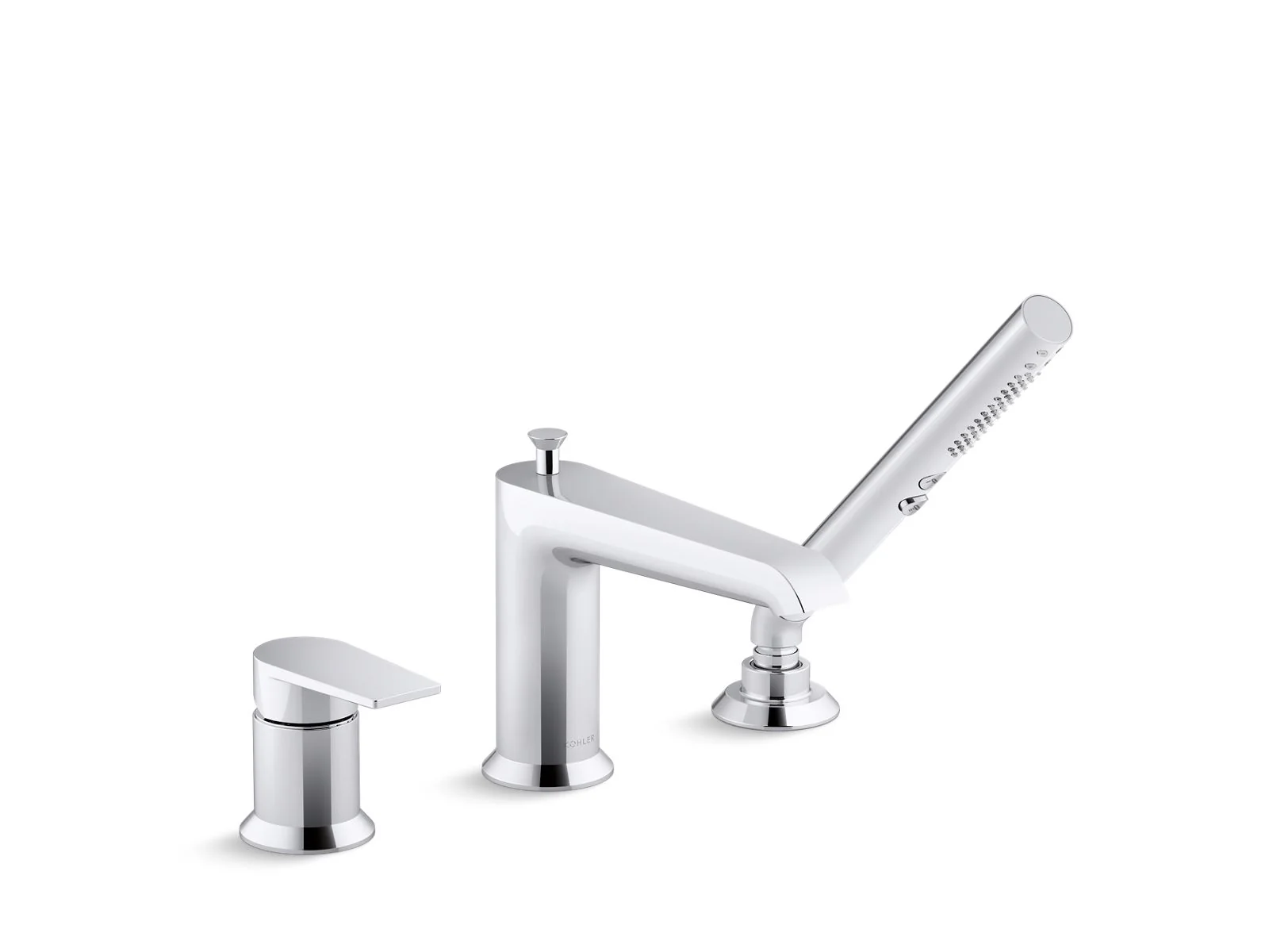 KOHLER K-97070-4 Hint Deck-mount bath faucet with handshower - Image 4