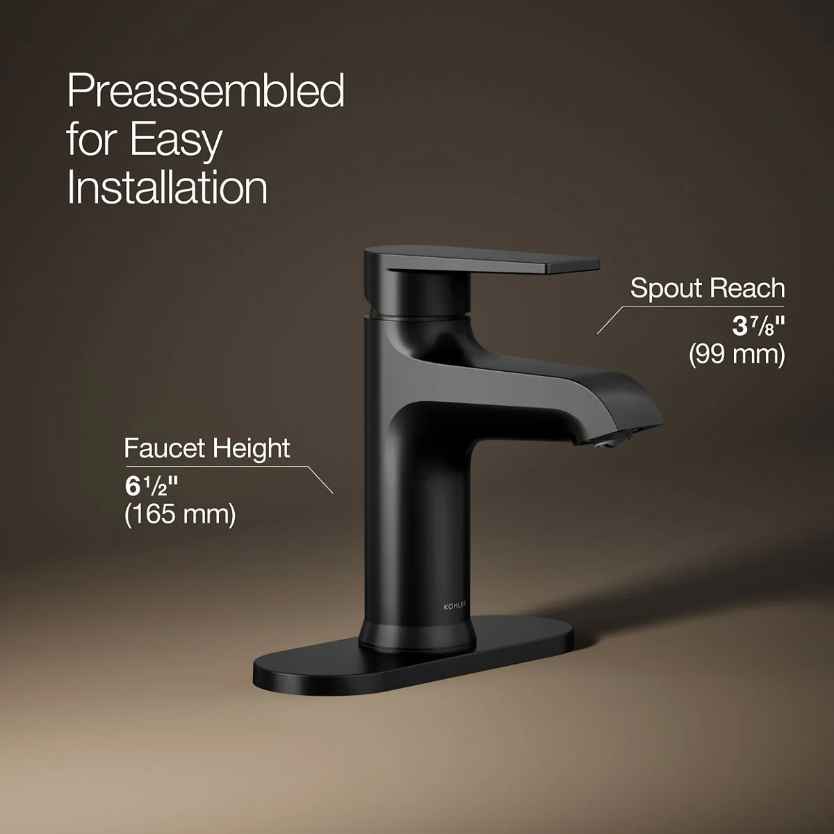 KOHLER K-97061-4 Hint Single-handle bathroom sink faucet, 1.2 gpm - Image 12