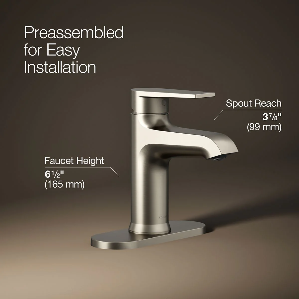 KOHLER K-97061-4 Hint Single-handle bathroom sink faucet, 1.2 gpm - Image 17
