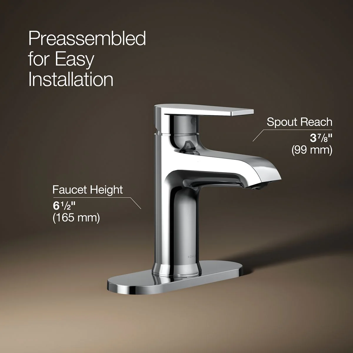 KOHLER K-97061-4 Hint Single-handle bathroom sink faucet, 1.2 gpm - Image 22