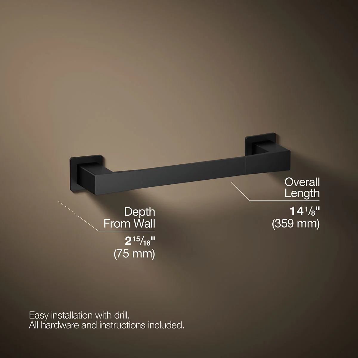 KOHLER K-26635 Honesty 12" towel bar - Image 17