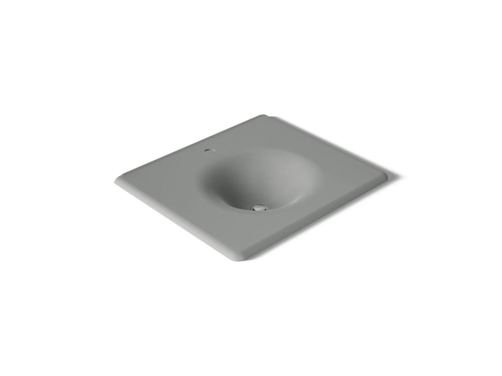 KOHLER K-3048-1 Iron/Impressions 25" Enameled cast iron vanity top with integrated round sink - Image 26