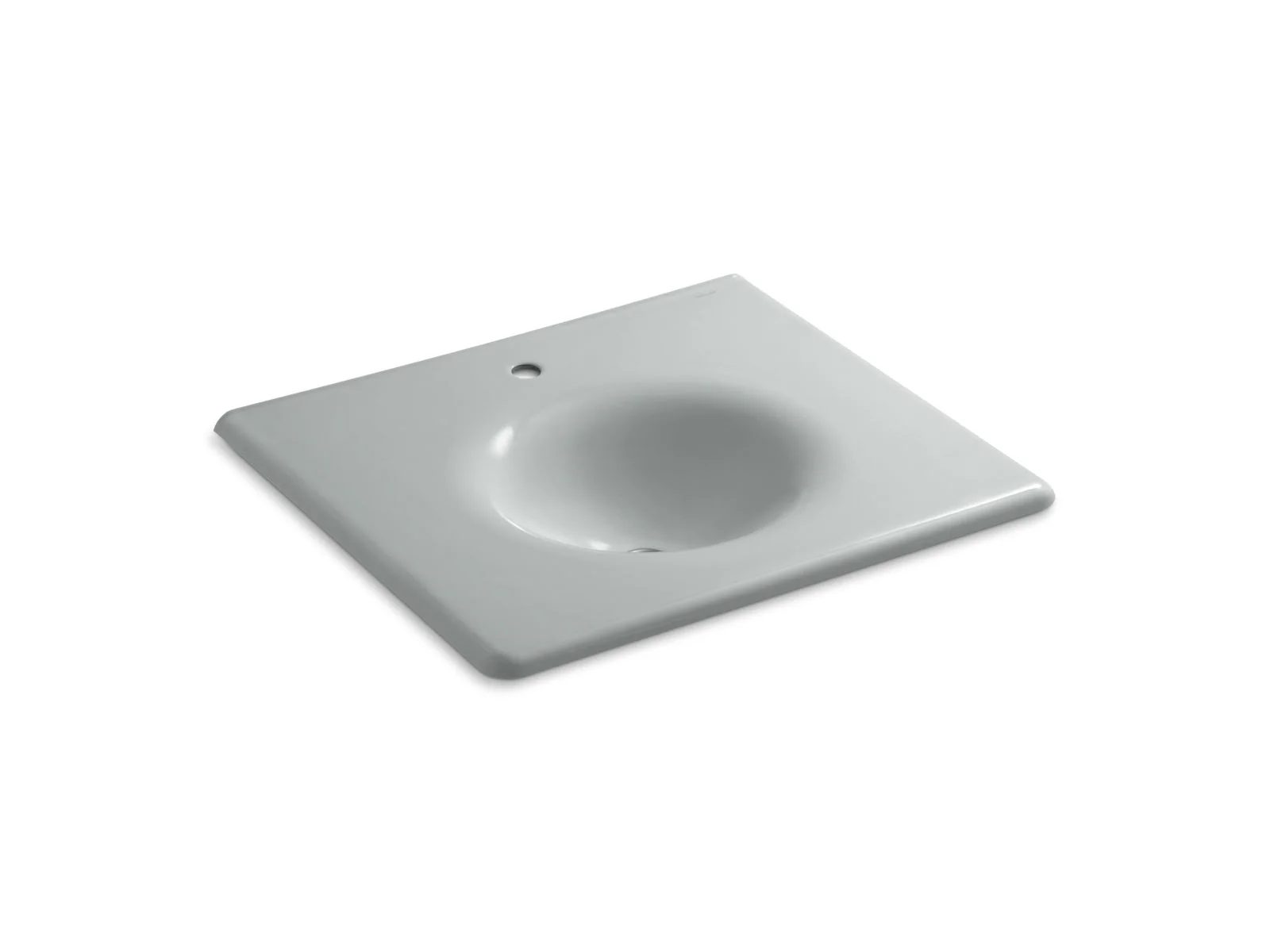KOHLER K-3048-1 Iron/Impressions 25" Enameled cast iron vanity top with integrated round sink - Image 3