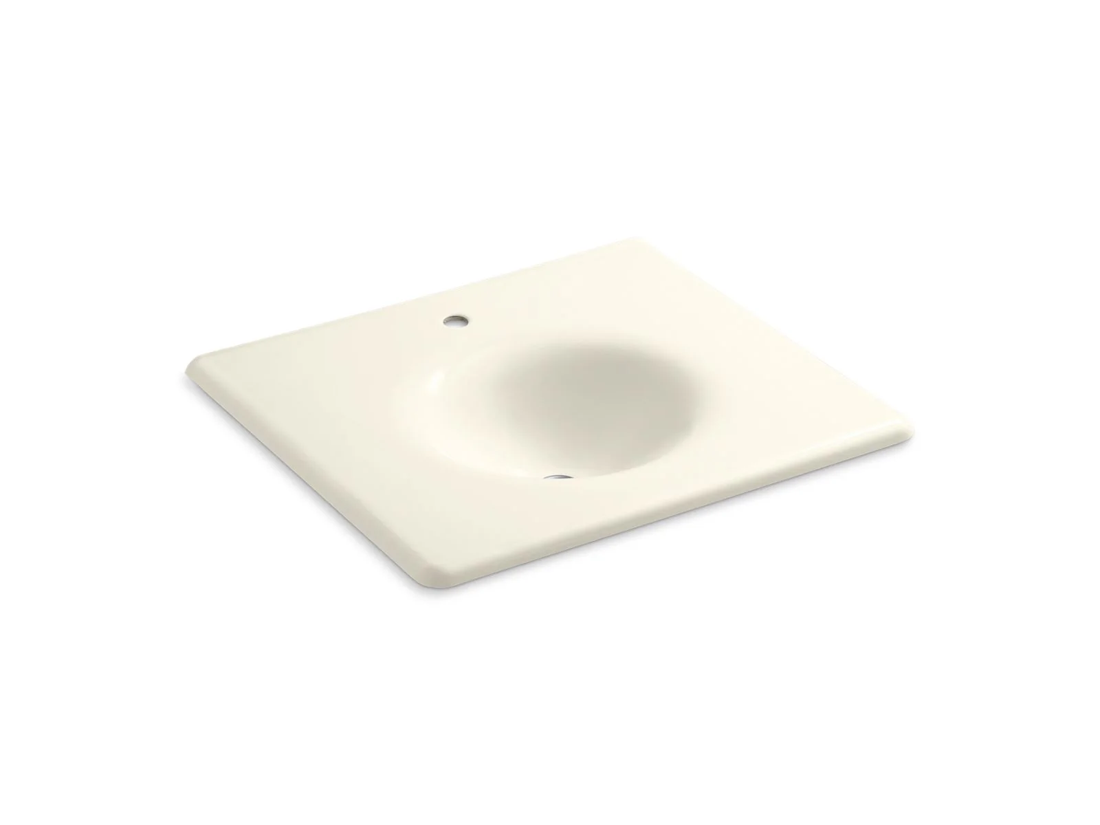 KOHLER K-3048-1 Iron/Impressions 25" Enameled cast iron vanity top with integrated round sink - Image 4
