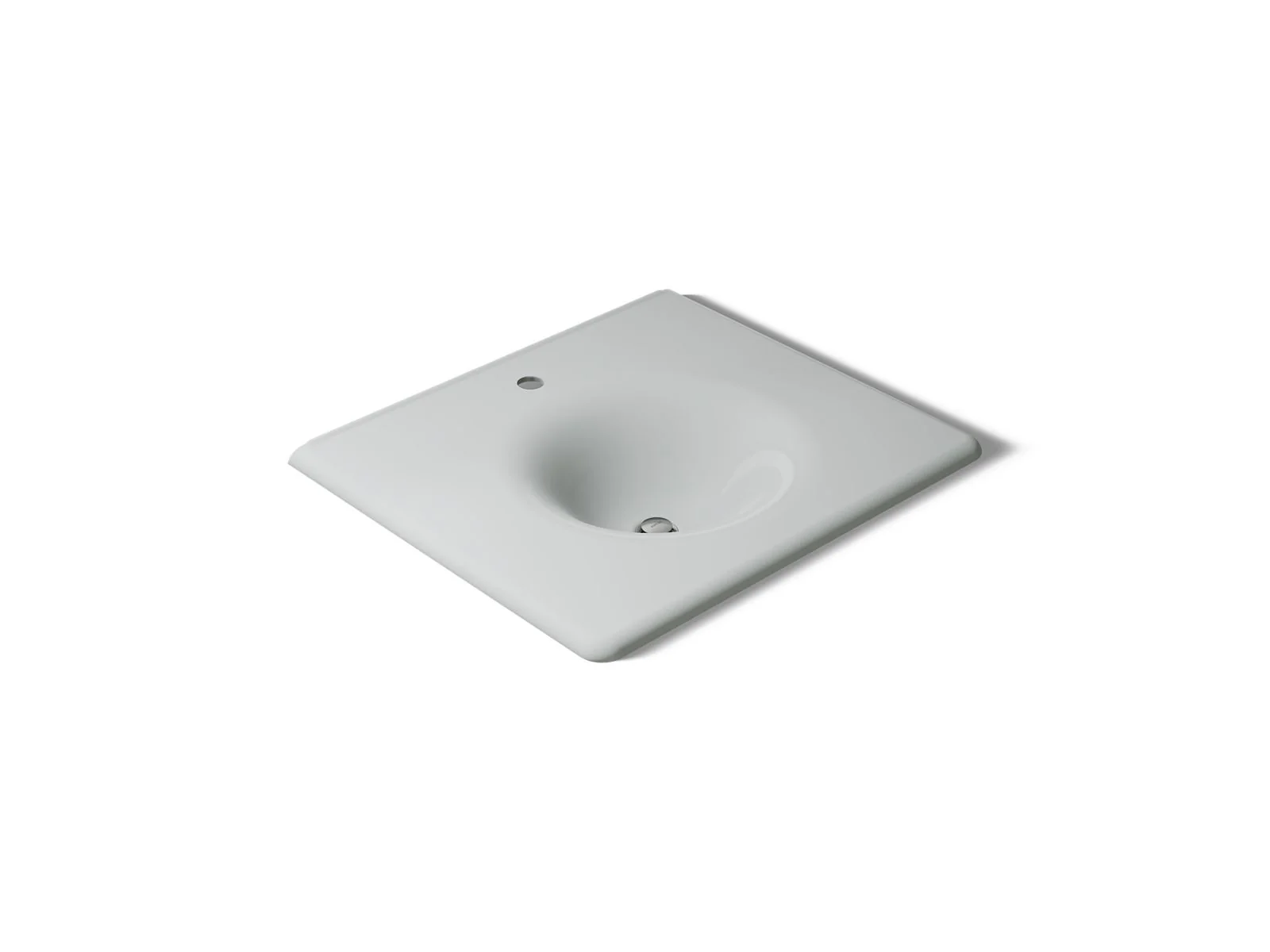 KOHLER K-3048-1 Iron/Impressions 25" Enameled cast iron vanity top with integrated round sink - Image 46