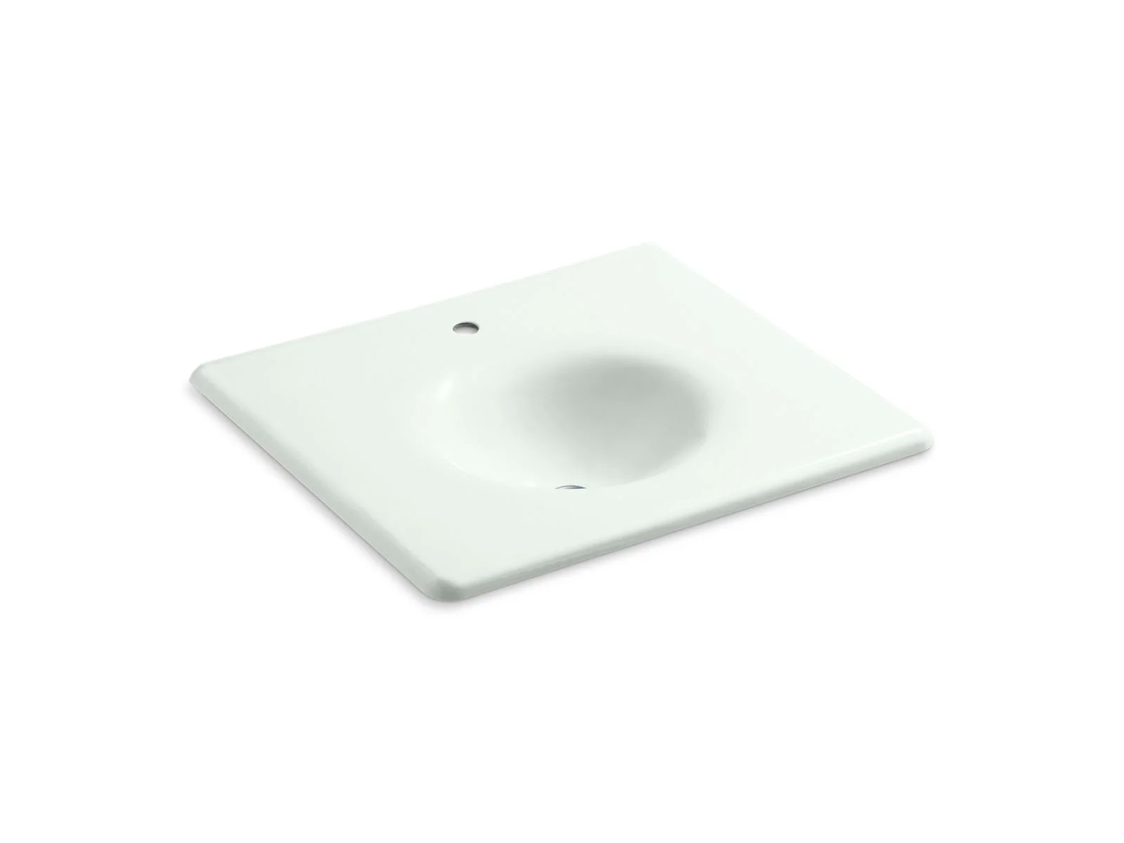 KOHLER K-3048-1 Iron/Impressions 25" Enameled cast iron vanity top with integrated round sink - Image 6