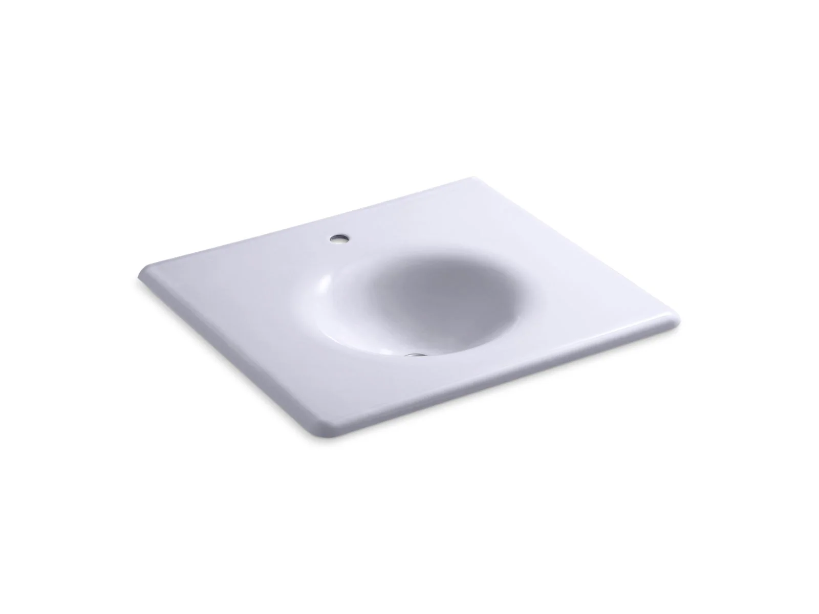 KOHLER K-3048-1 Iron/Impressions 25" Enameled cast iron vanity top with integrated round sink - Image 8