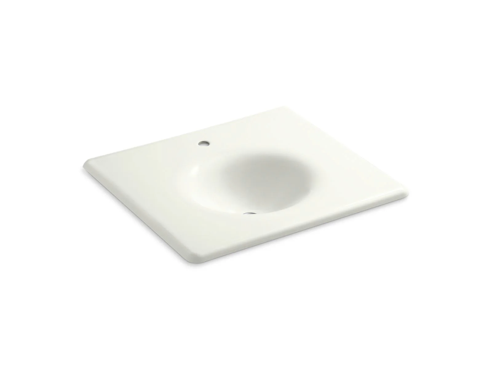 KOHLER K-3048-1 Iron/Impressions 25" Enameled cast iron vanity top with integrated round sink - Image 9
