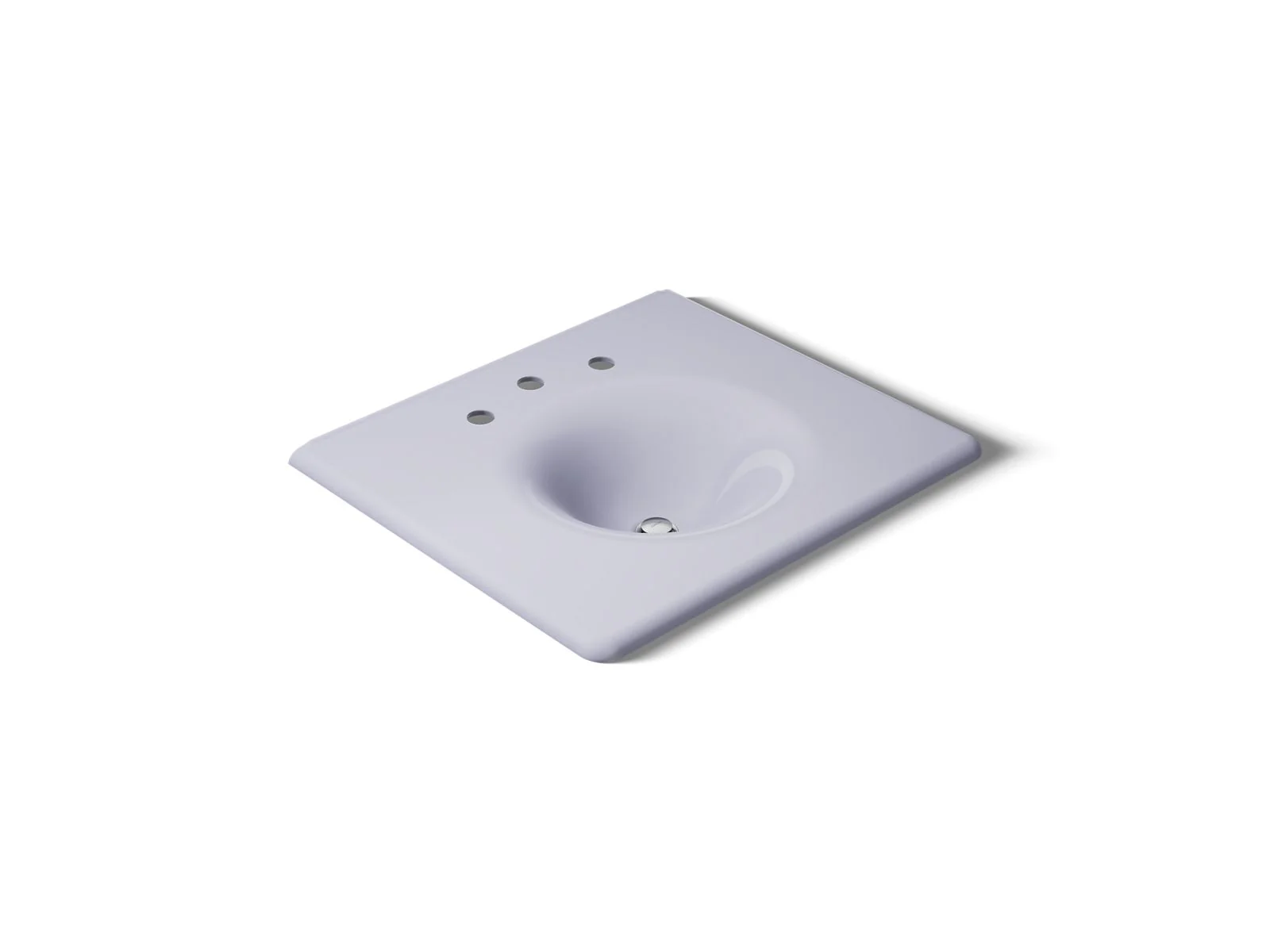 KOHLER K-3048-8 Iron/Impressions 25" Enameled cast iron vanity top with integrated round sink - Image 21