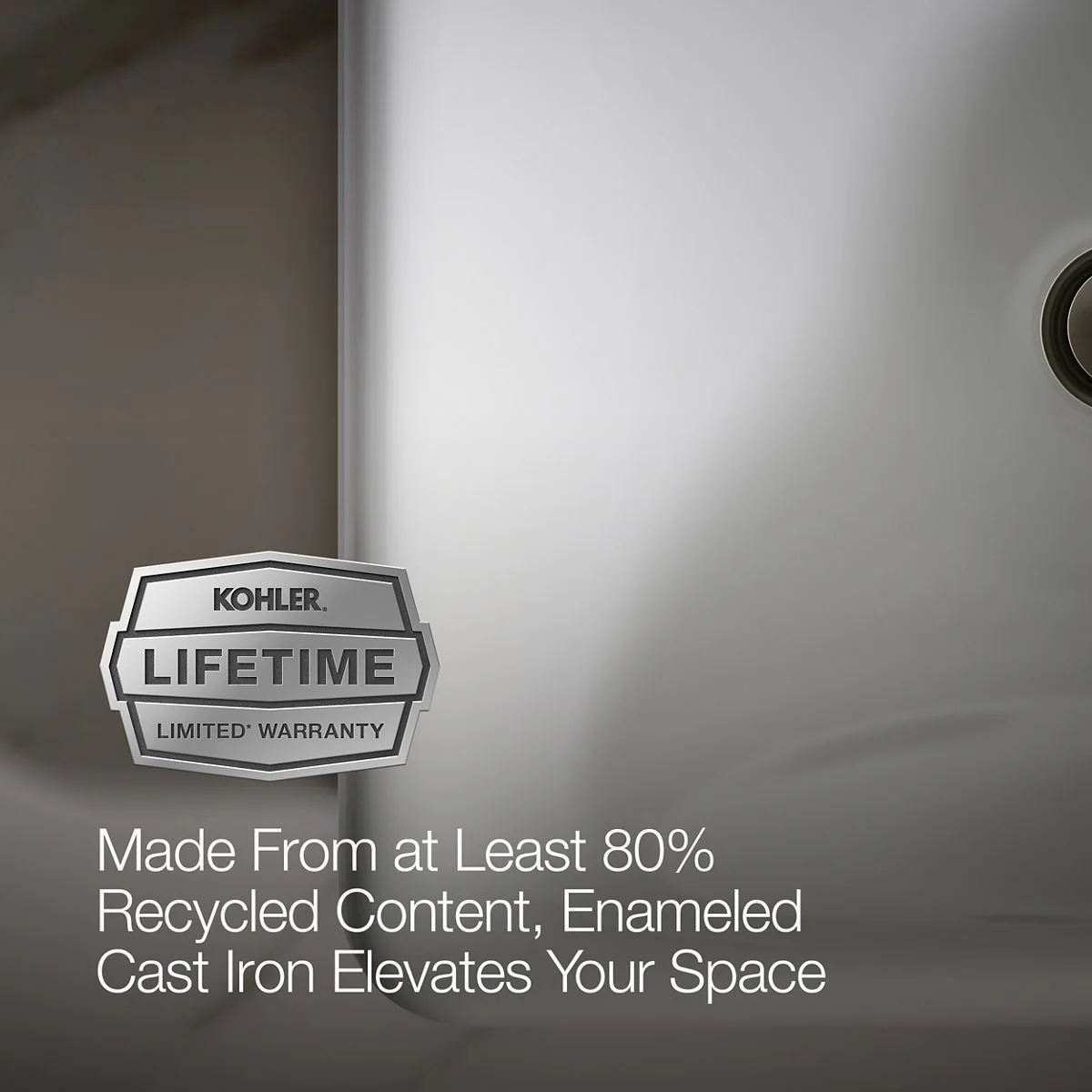 KOHLER K-5400-W Iron Plains 18-1/2" rectangular vessel bathroom sink - Image 10