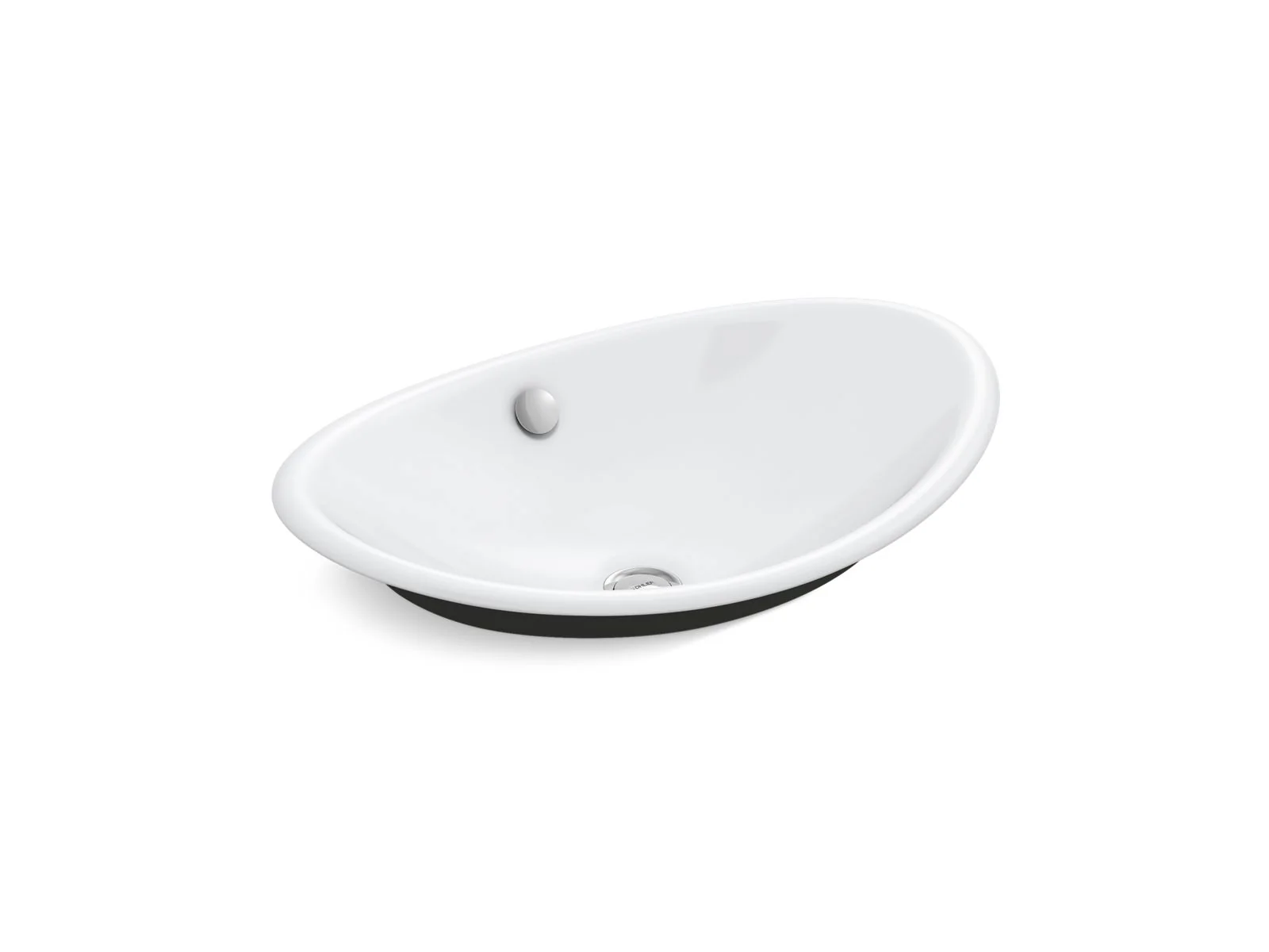 KOHLER K-5403-P5 Iron Plains 20-3/4" oval vessel bathroom sink