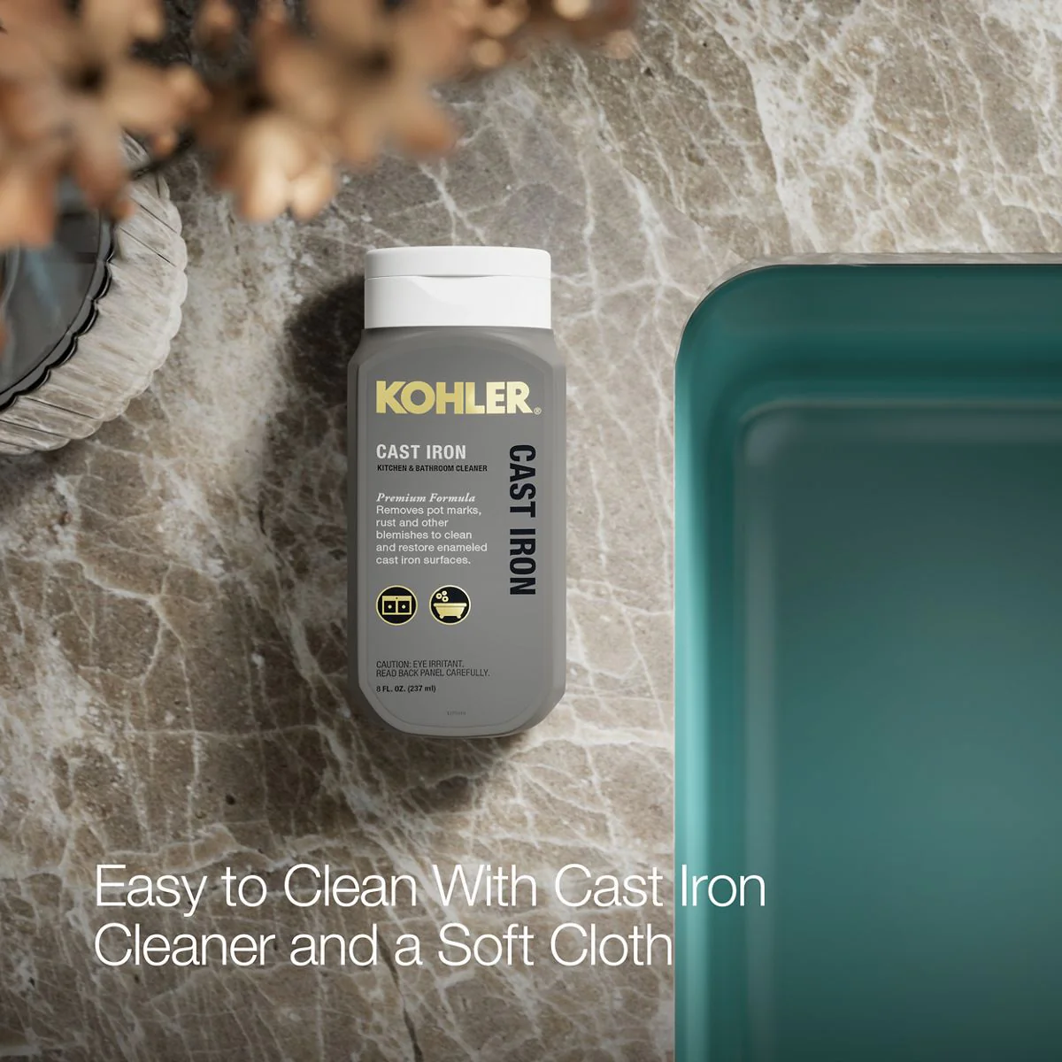 KOHLER K-5707 Iron/Tones 33" top-/undermount single-bowl kitchen sink - Image 21