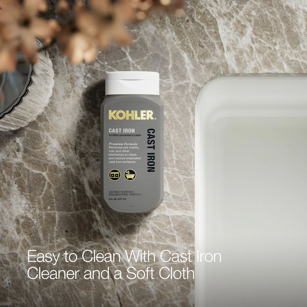 KOHLER K-5707 Iron/Tones 33" top-/undermount single-bowl kitchen sink - Image 57
